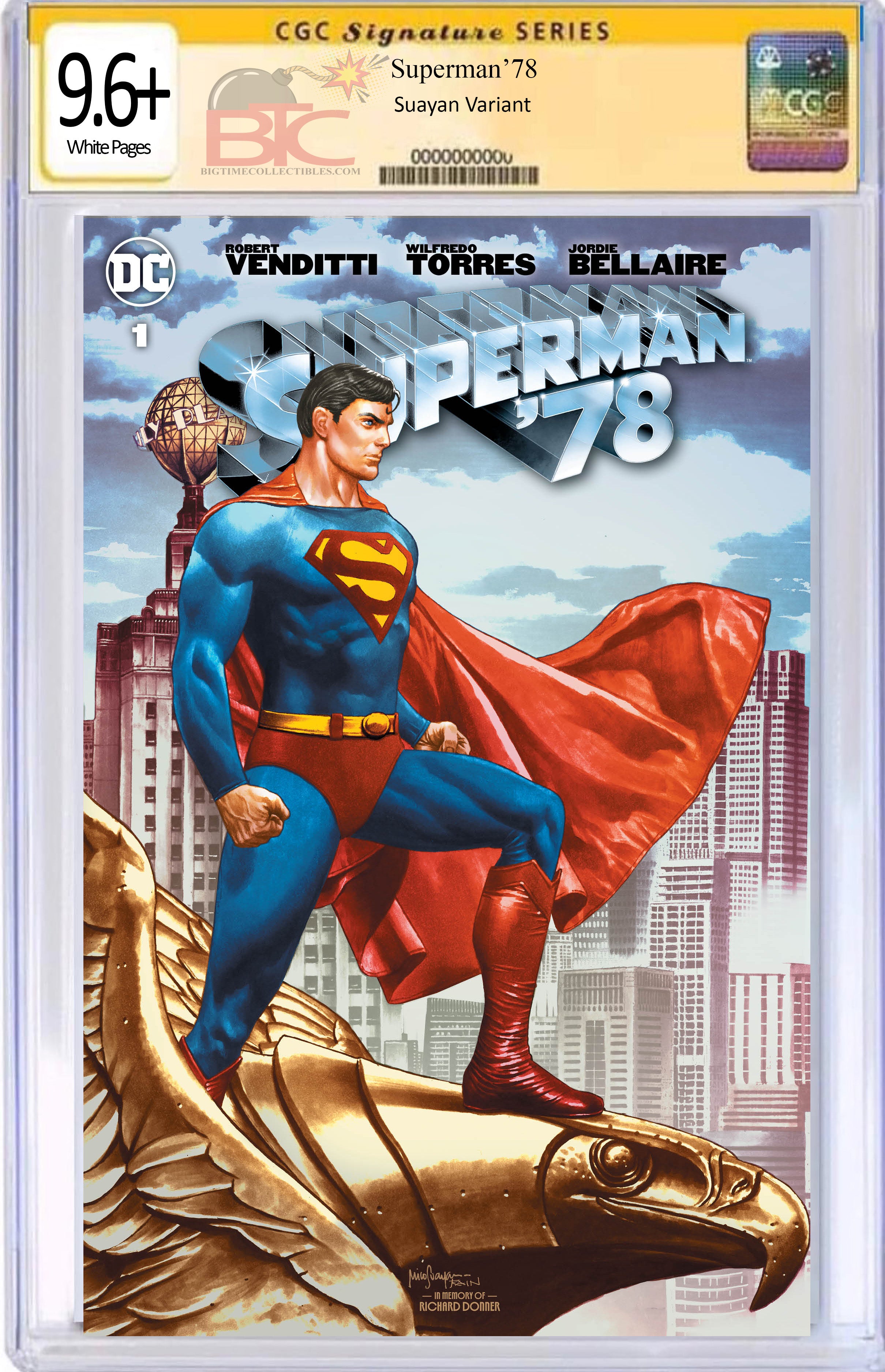 SUPERMAN 78 #1 MICO SUAYAN EXCLUSIVE VARIANT OPTIONS