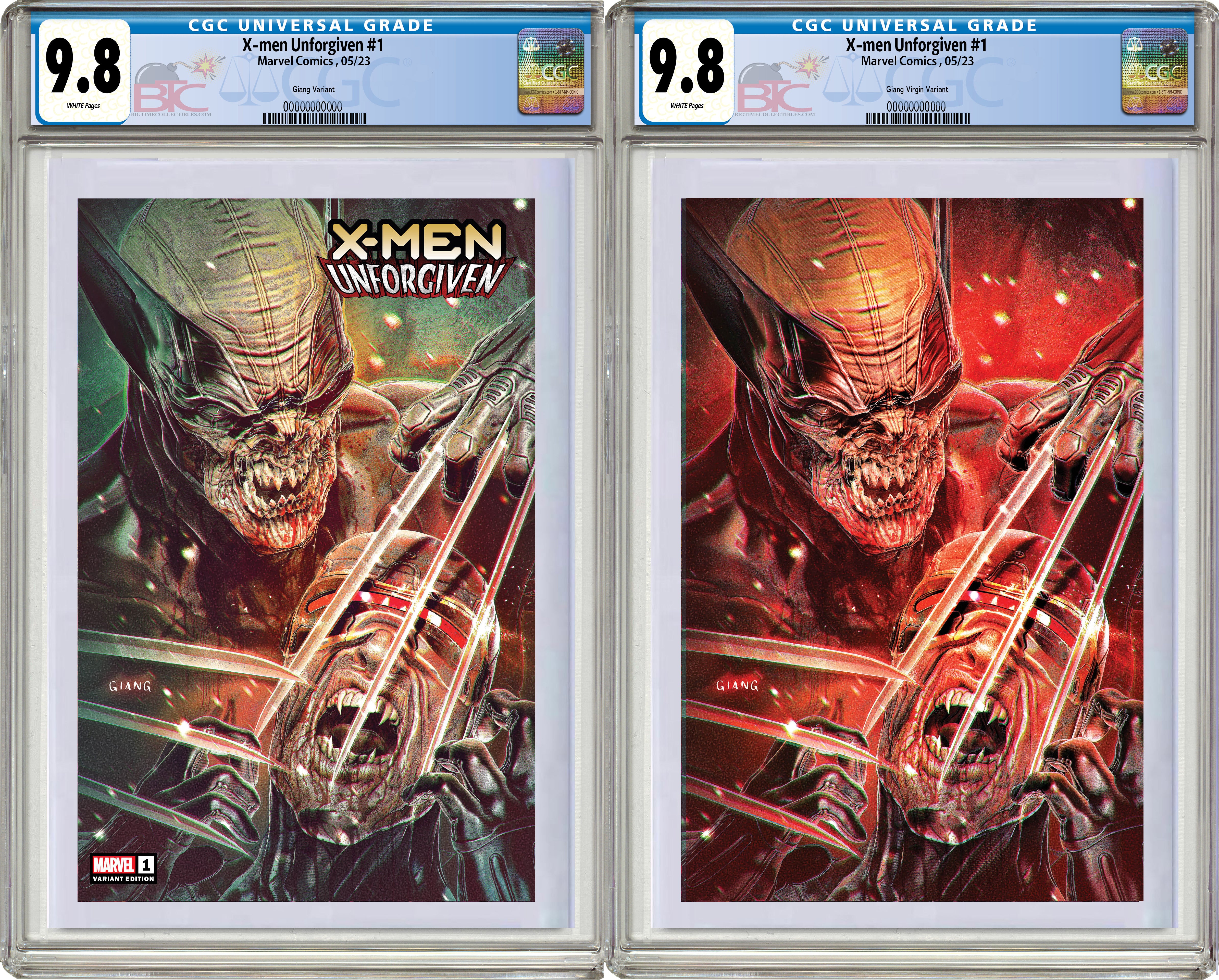 X-MEN: UNFORGIVEN #1 JOHN GIANG EXCLUSIVE VARIANT OPTIONS