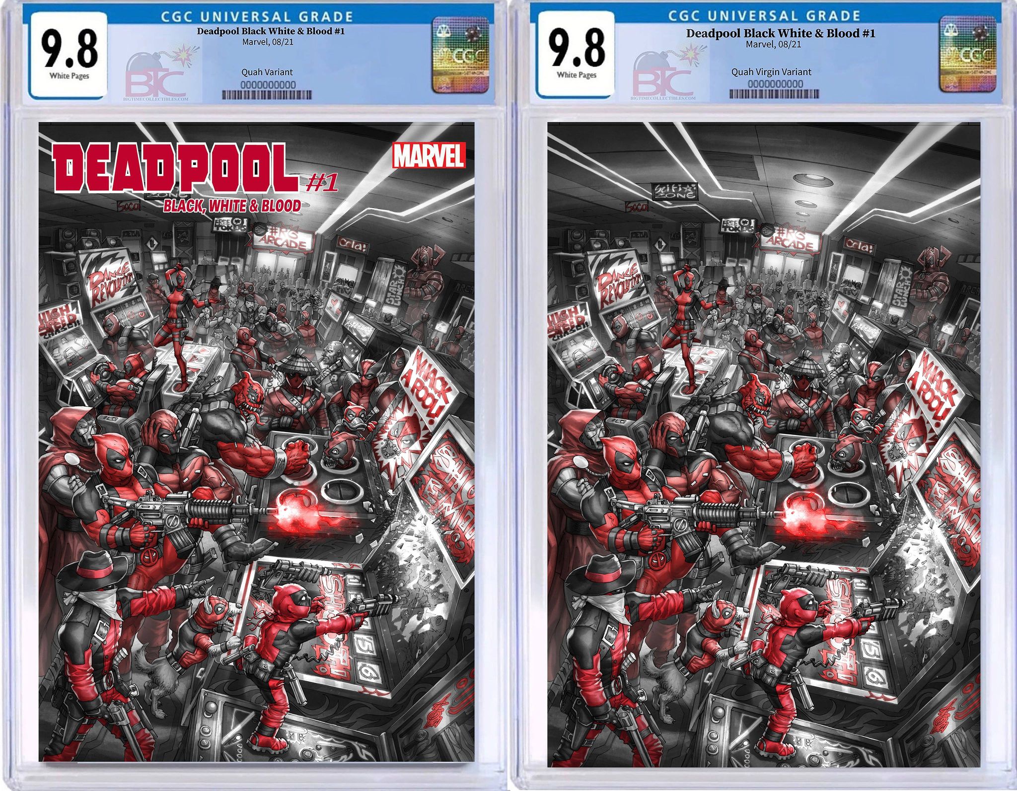 DEADPOOL BLACK WHITE & BLOOD #1 ALAN QUAH "DEADPOOL CORPS" EXCLUSIVE VARIANT