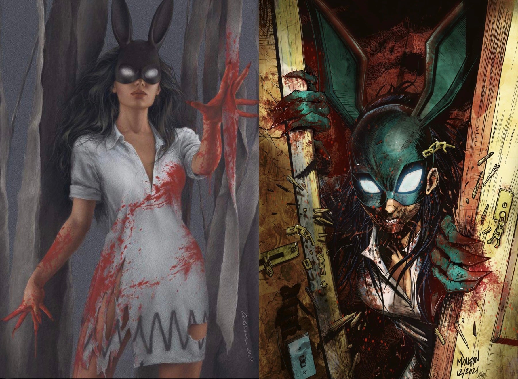 05/11/2022 BUNNY MASK HOLLOW INSIDE #1  CELINA & MATT DALTON EXCLUSIVE VIRGIN VARIANT OPTIONS