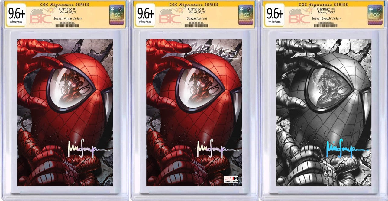 CARNAGE 1 MICO SUAYAN EXCLUSIVE CGC & SIGNATURE OPTIONS