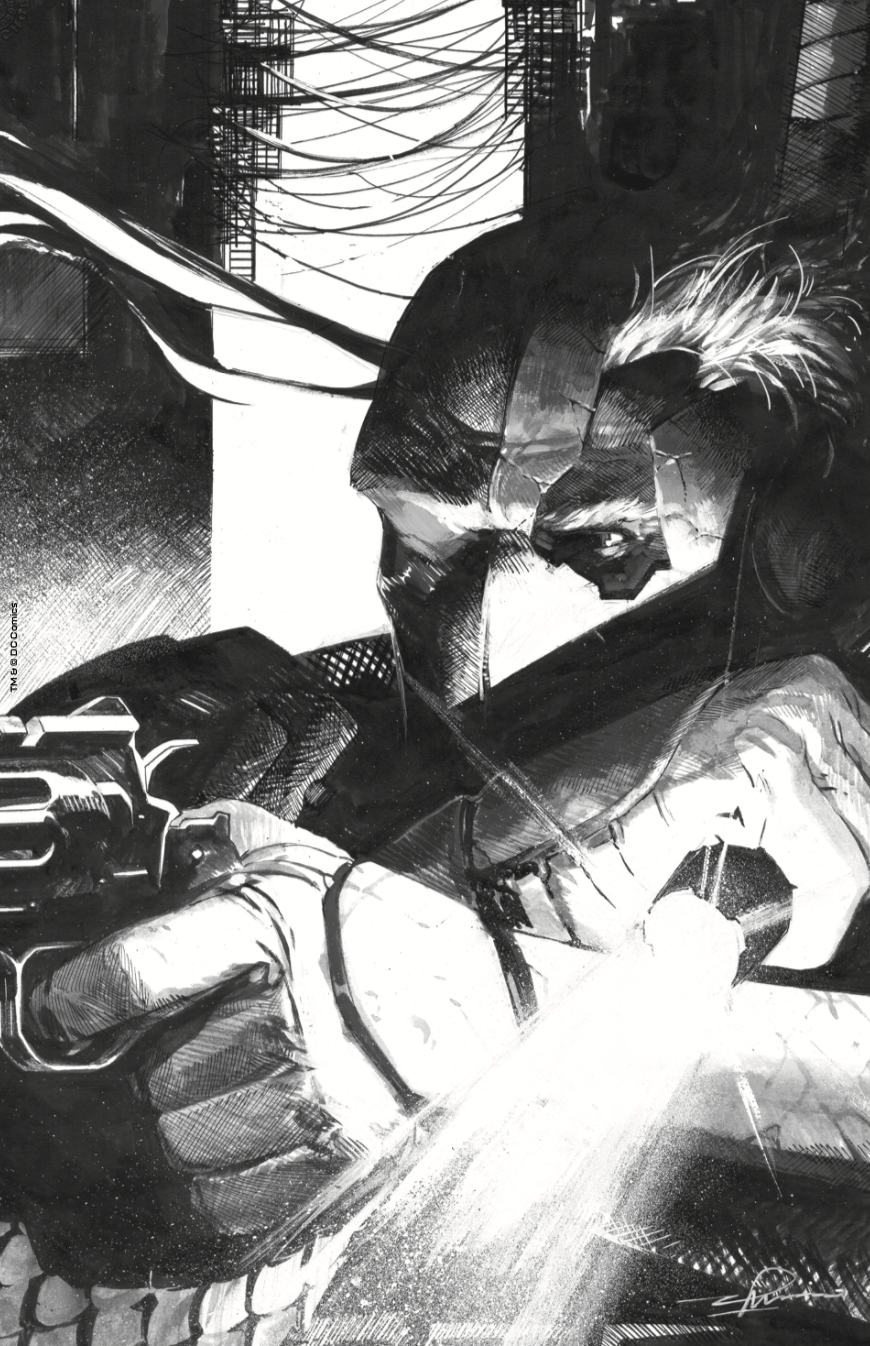 DEATHSTROKE INC #1 EXCLUSIVE GERARDO ZAFFINO TEAM FOIL CARD STOCK VARIANT 09/28/2021