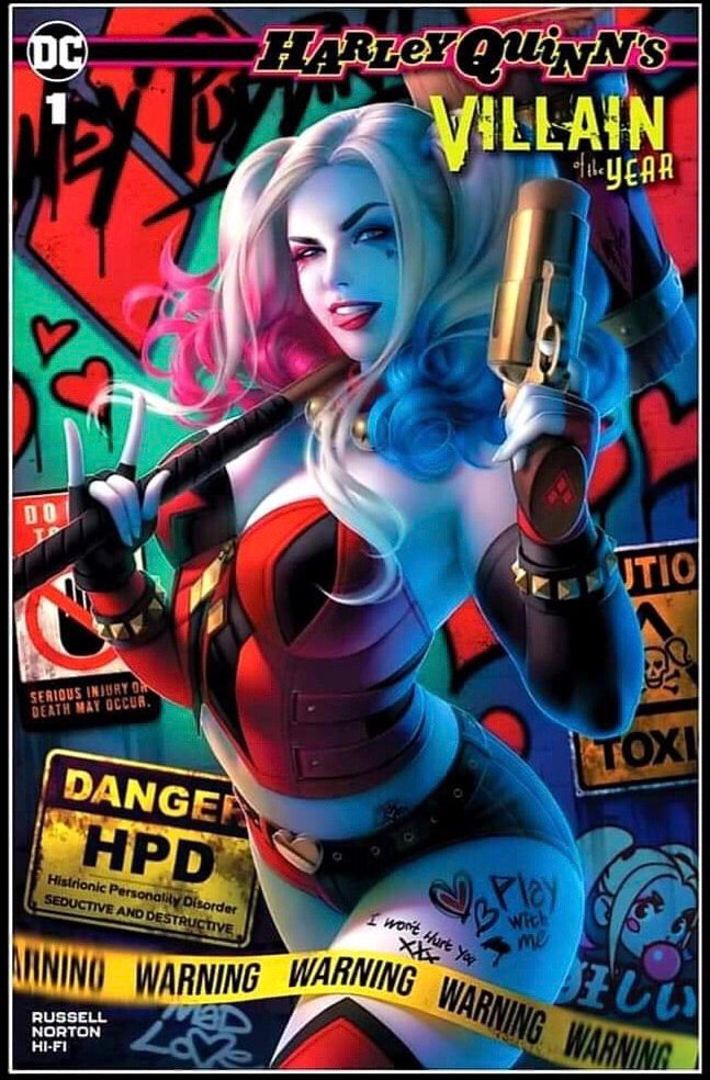 HARLEY QUINN VILLAIN OF THE YEAR #1 WARREN LOUW EXCLUSIVE VARIANT