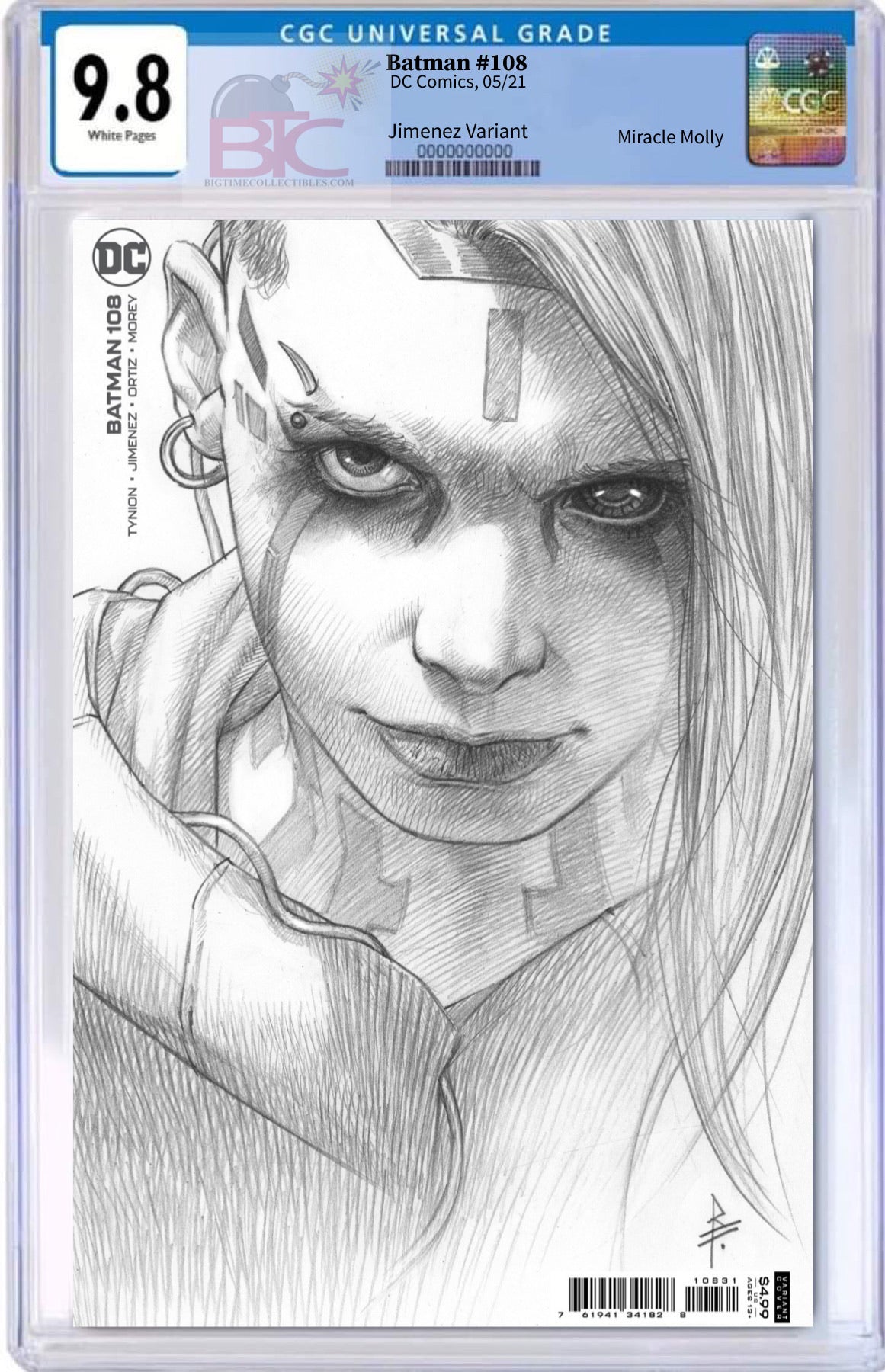 BATMAN #108 FEDERICI 1:25 VARIANT FIRST OF MIRACLE MOLLY CGC 9.8 (INSTOCK) C54