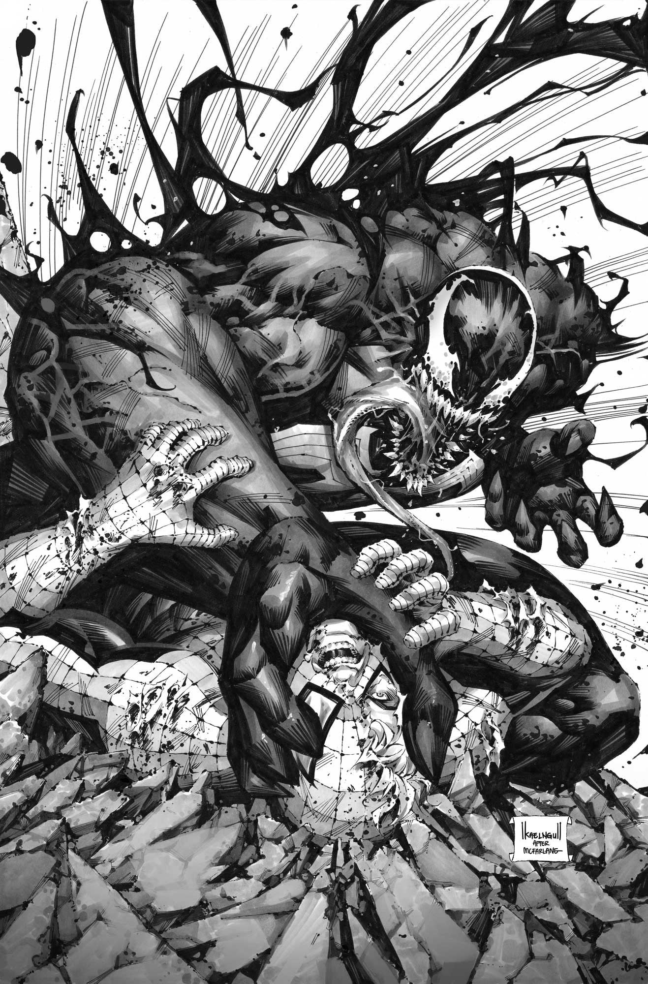 VENOM #25 KAEL NGU EXCLUSIVE VIRGIN SKETCH VARIANT (M169)