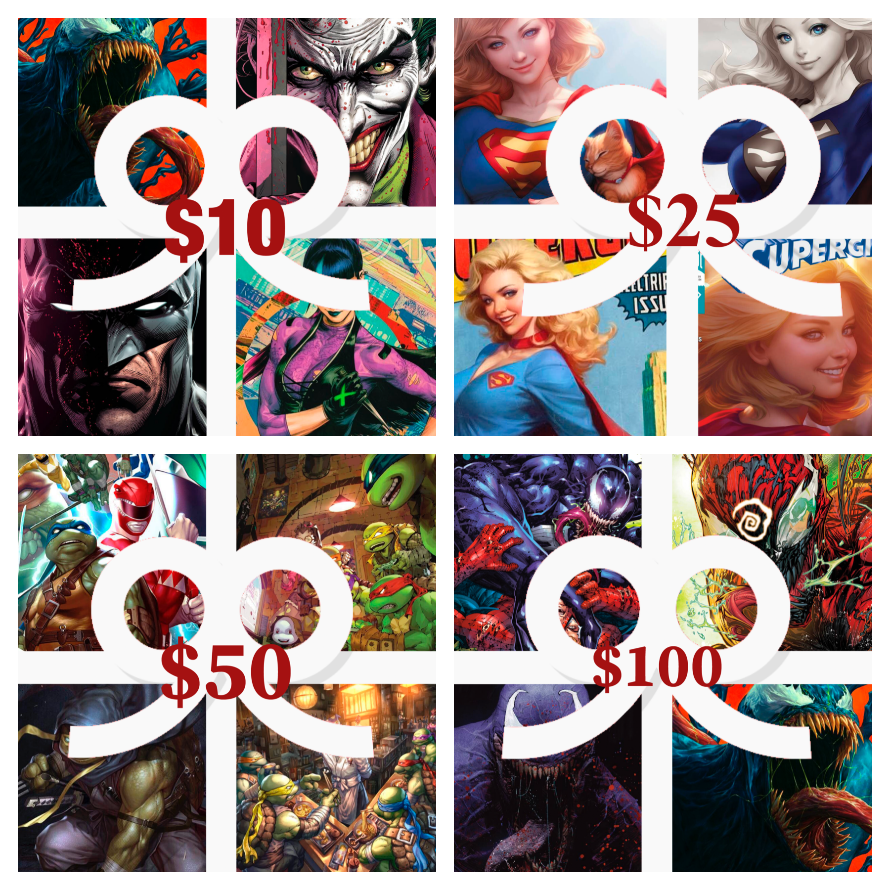 BTC GIFT CARDS $10-$100 INCREMENTS