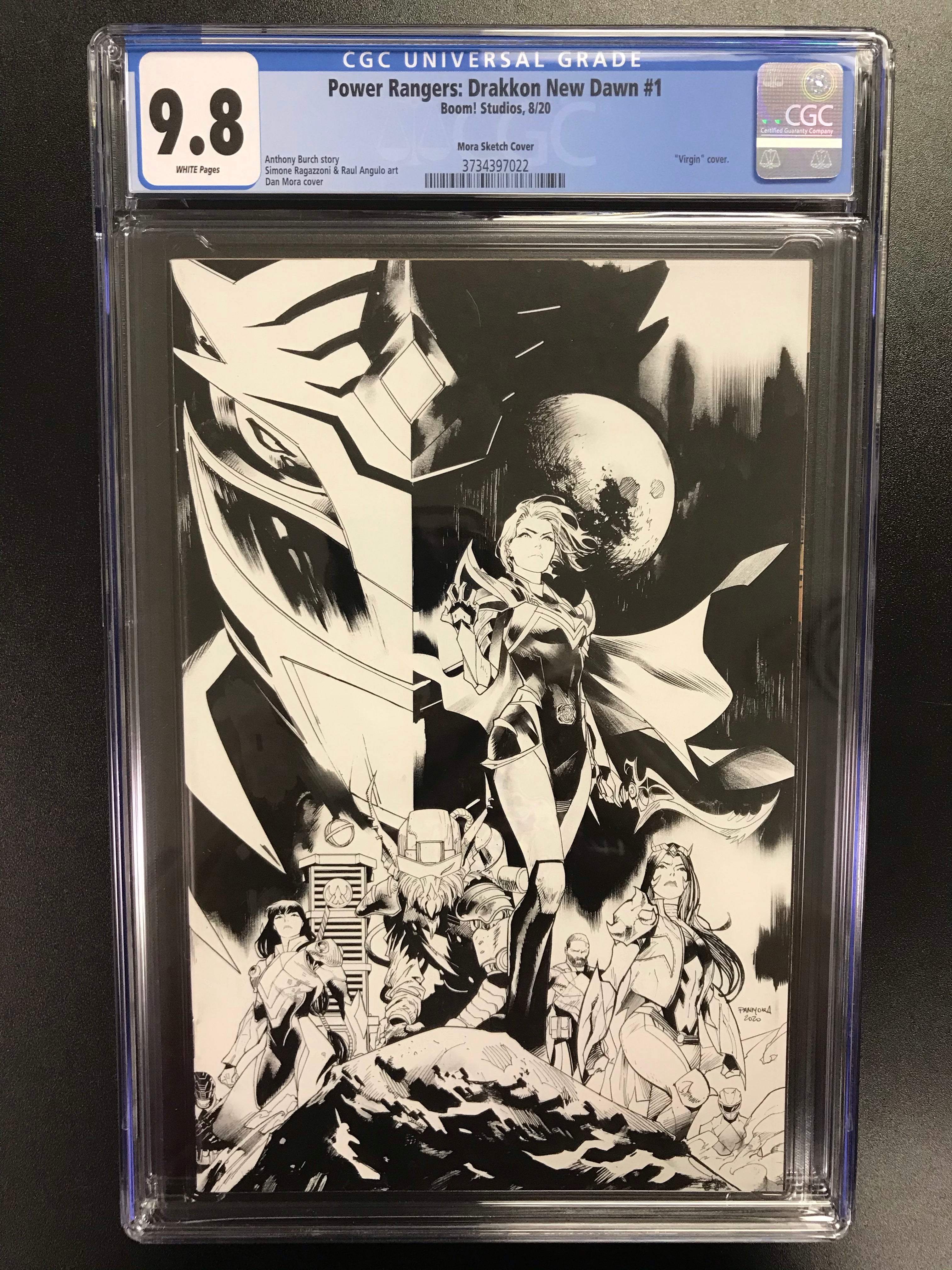 POWER RANGERS DRAKKON NEW DAWN #1 1:25 SKETCH VARIANT CGC 9.8 (INSTOCK) C60