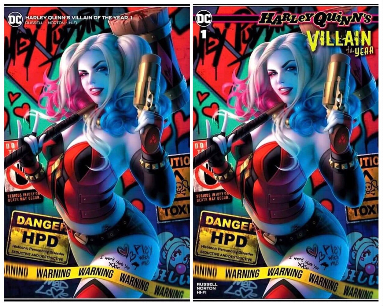 HARLEY QUINN VILLAIN OF THE YEAR #1 WARREN LOUW EXCLUSIVE VARIANT