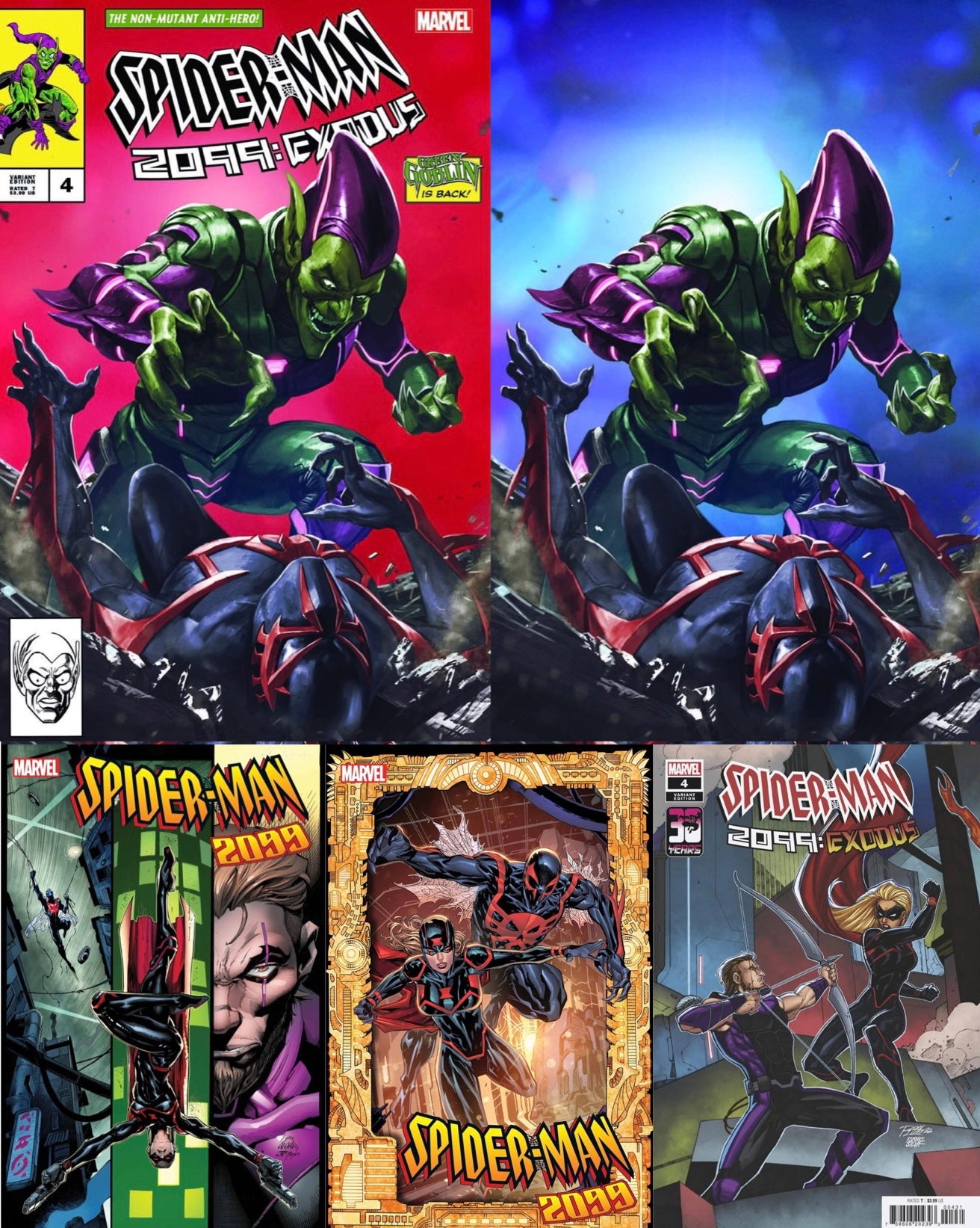 07/13/2022 SPIDER-MAN 2099 EXODUS #4 BTC ULTIMATE 5-PACK