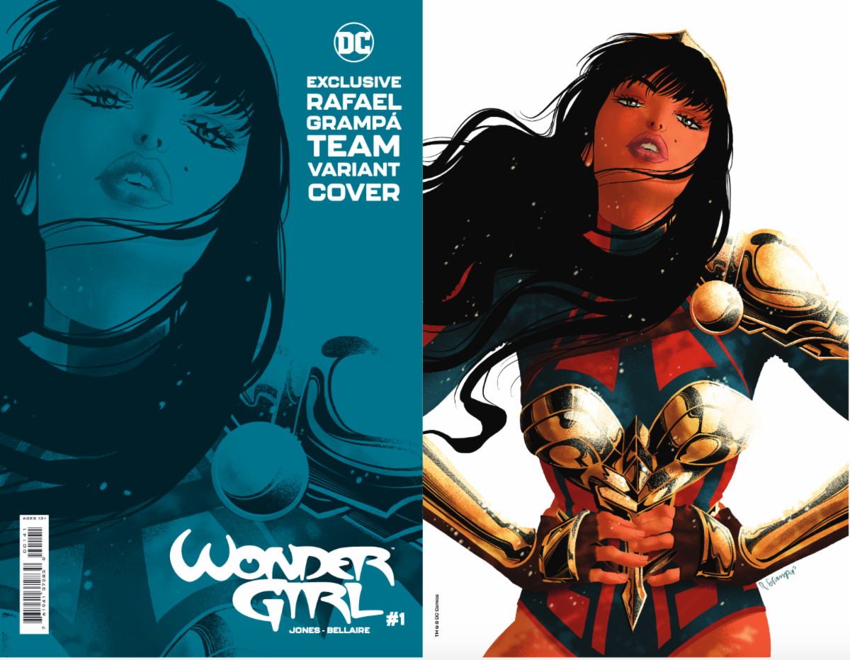 WONDER GIRL #1 EXCLUSIVE TEAM CVR RAFAEL GRAMPA SPOT FOIL CARD STOCK VARIANT 05/19/21
