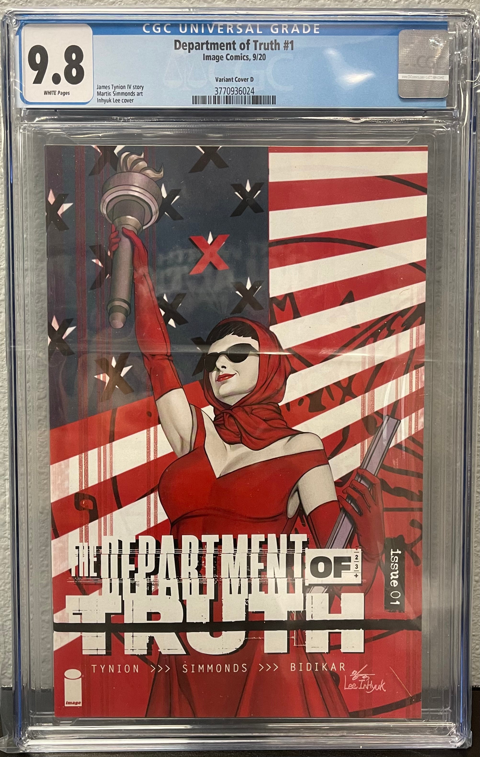 DEPARTMENT OF TRUTH #1 INHYUK LEE 1:25 VARIANT CGC 9.8 (INSTOCK) C62