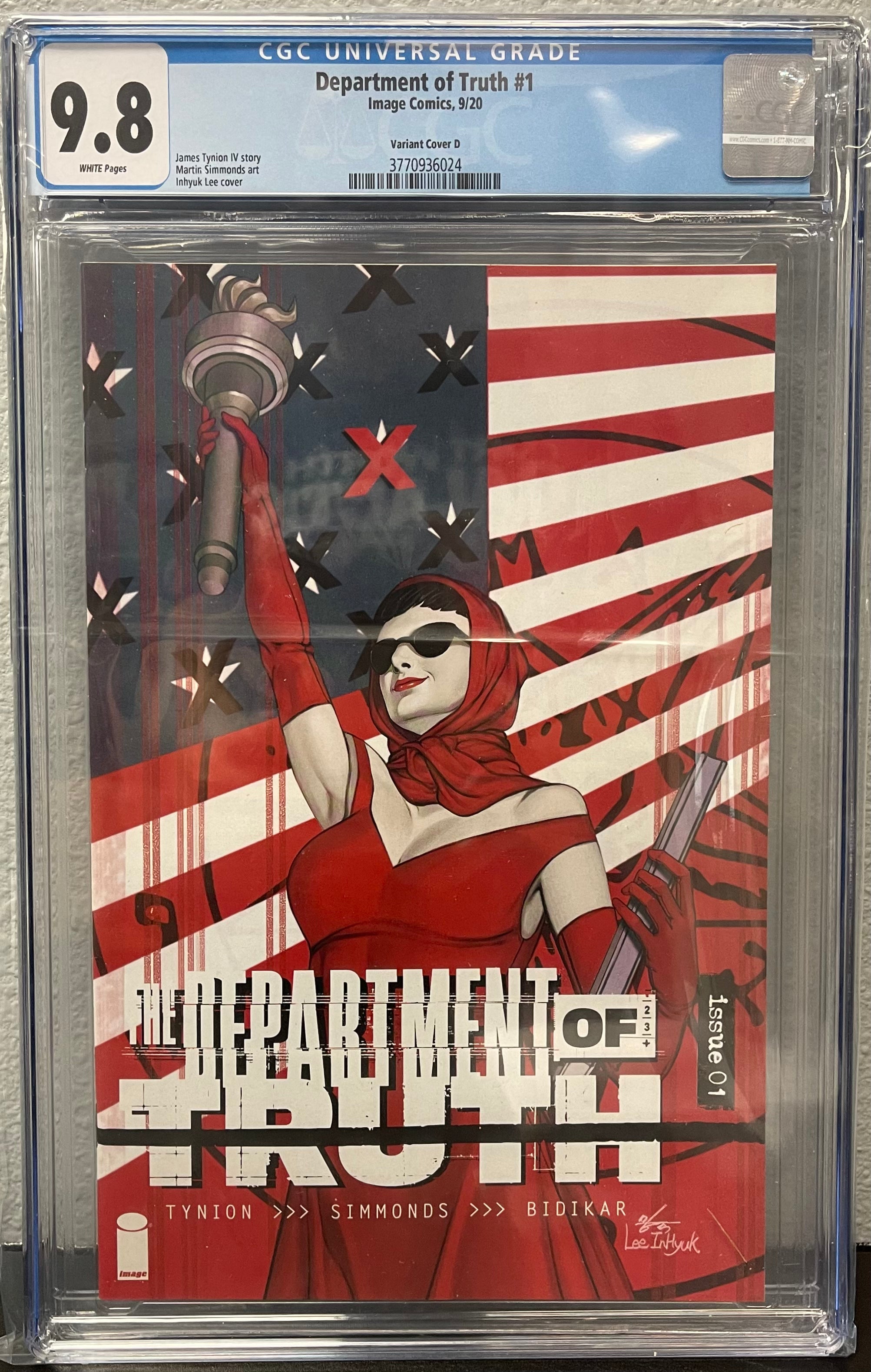 DEPARTMENT OF TRUTH #1 INHYUK LEE 1:25 VARIANT CGC 9.8