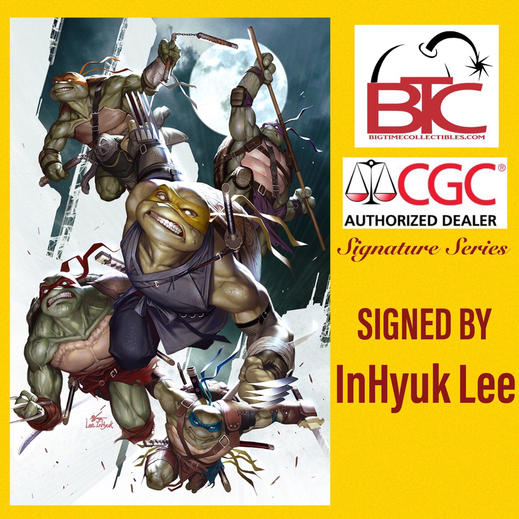 TMNT #100 INHYUK LEE EXCLUSIVE VIRGIN VARIANT & RATIO VARIANT OPTIONS