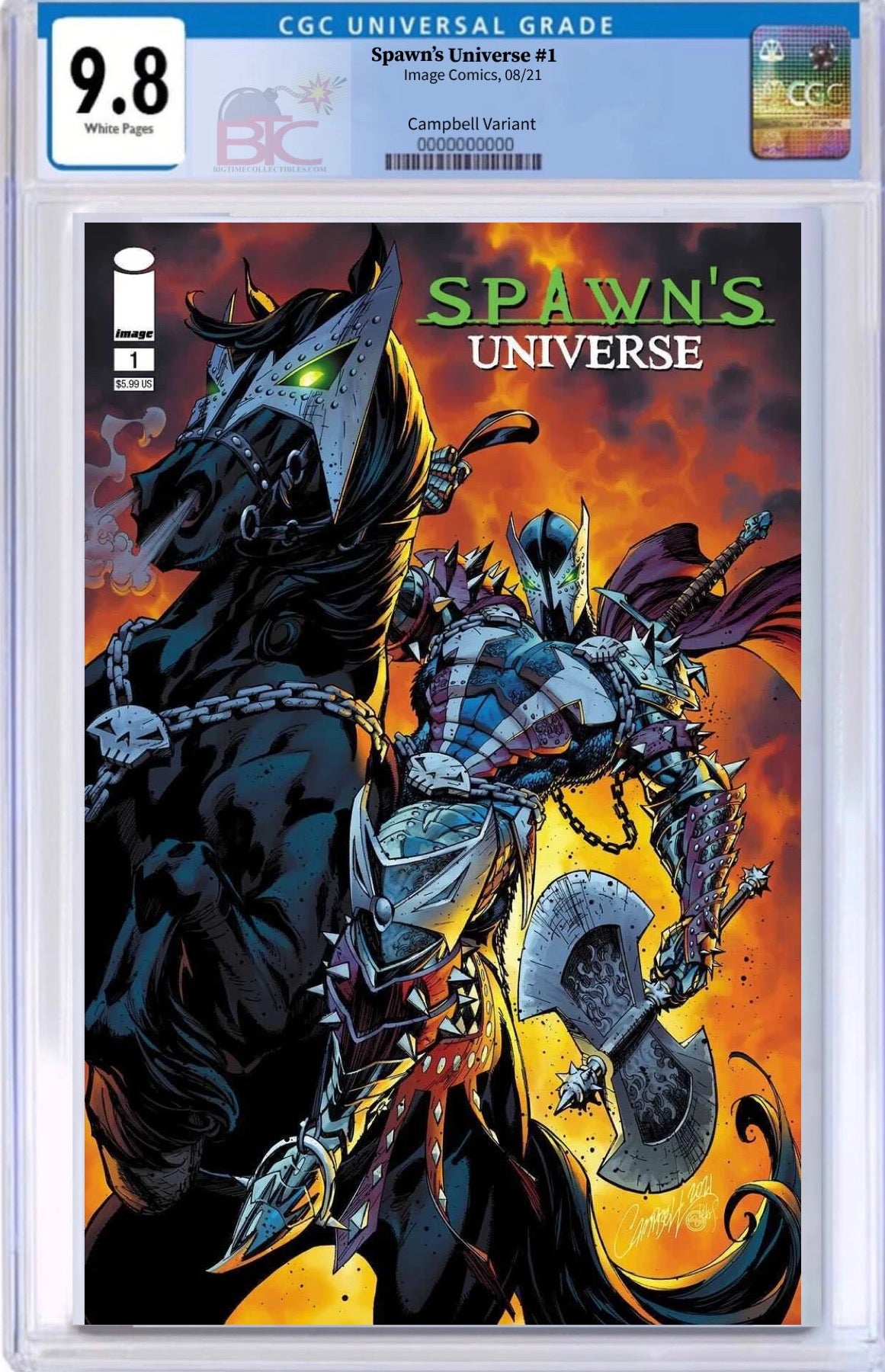 SPAWN UNIVERSE #1 CVR C CAMPBELL CGC 9.8 (INSTOCK) C78