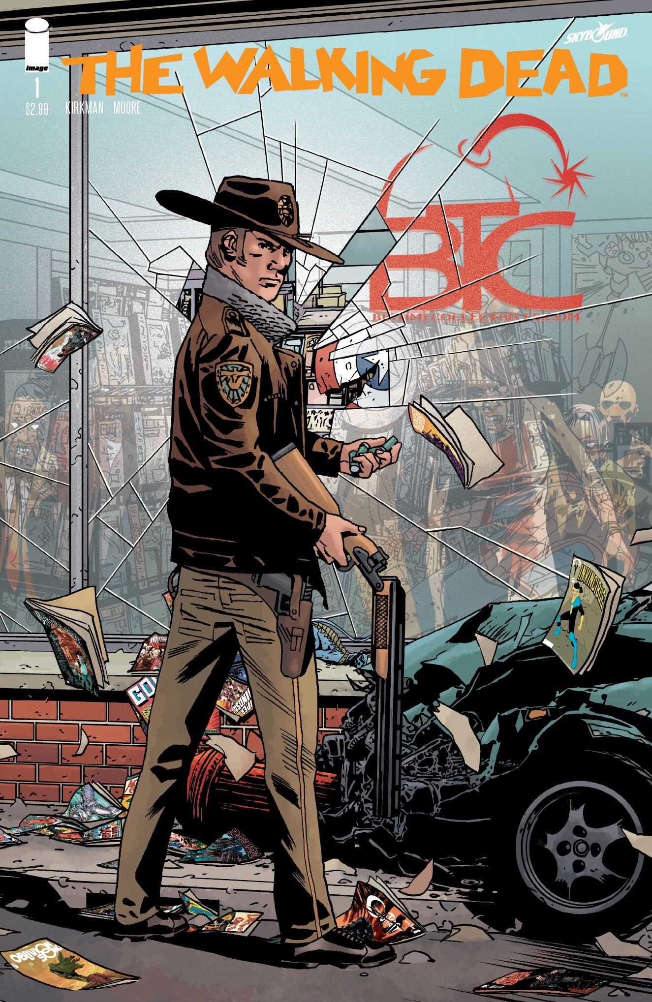 THE WALKING DEAD #1 BIG TIME COLLECTIBLES EXCLUSIVE LIMITED TO 500 COPIES PRINT RUN  (I104)(I106)
