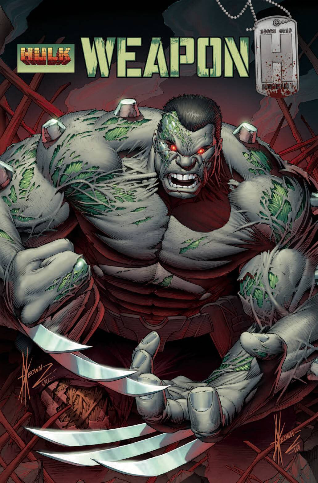 WEAPON H #1 KEOWN HULK HOMAGE VAR LEG (FOC 02/26/18)