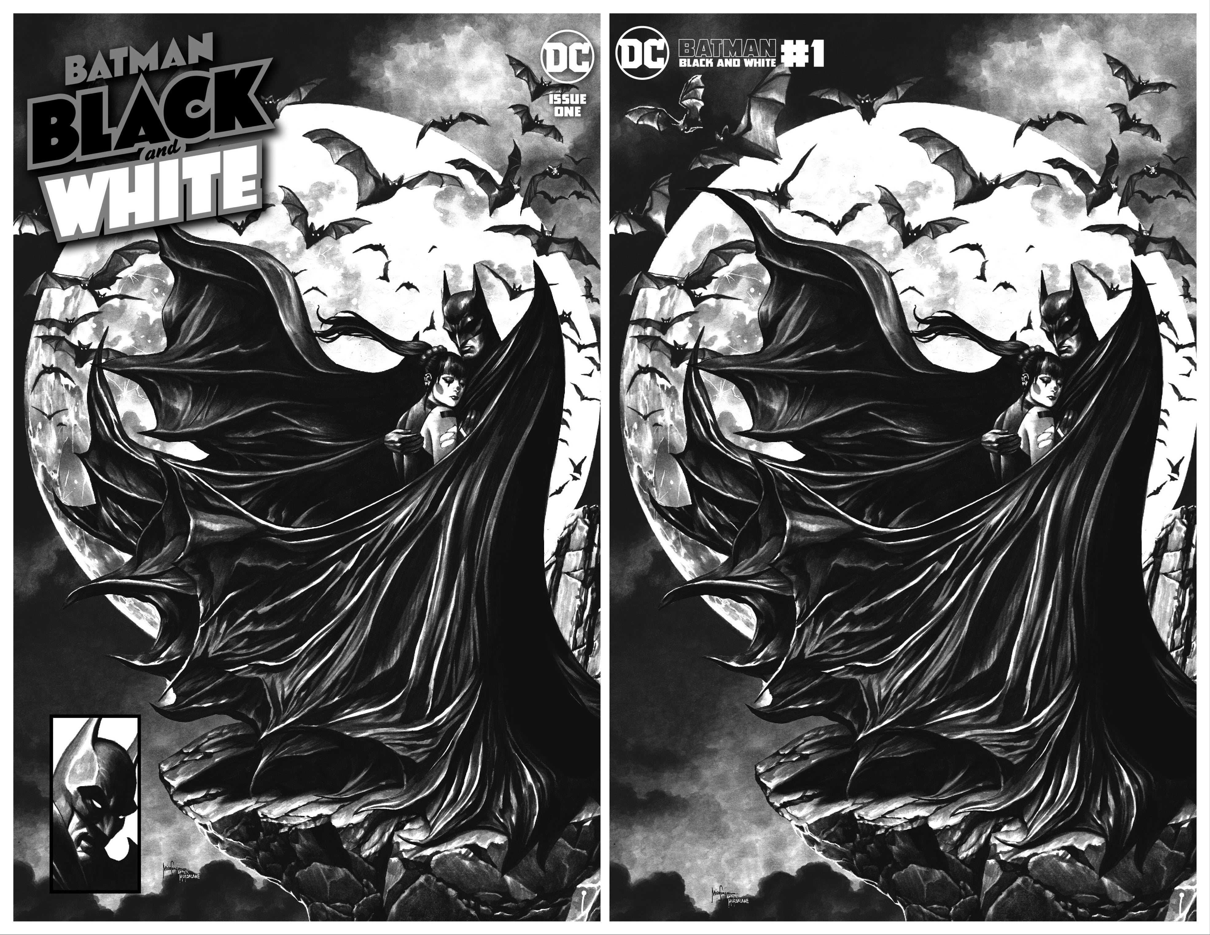 BATMAN BLACK & WHITE #1 MICO SUAYAN EXCLUSIVE (D1)