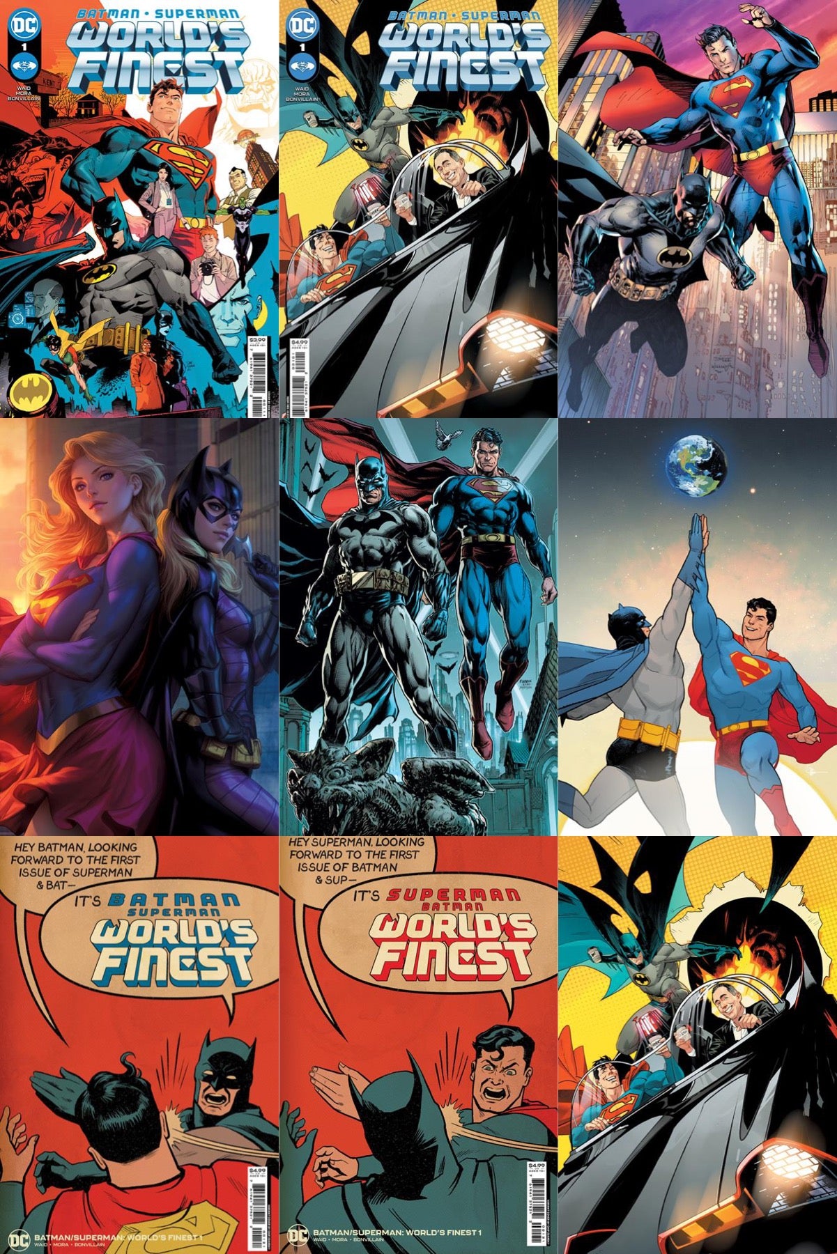 03/15/2022 BATMAN SUPERMAN WORLDS FINEST #1 9-PACK ULTIMATE BUNDLE