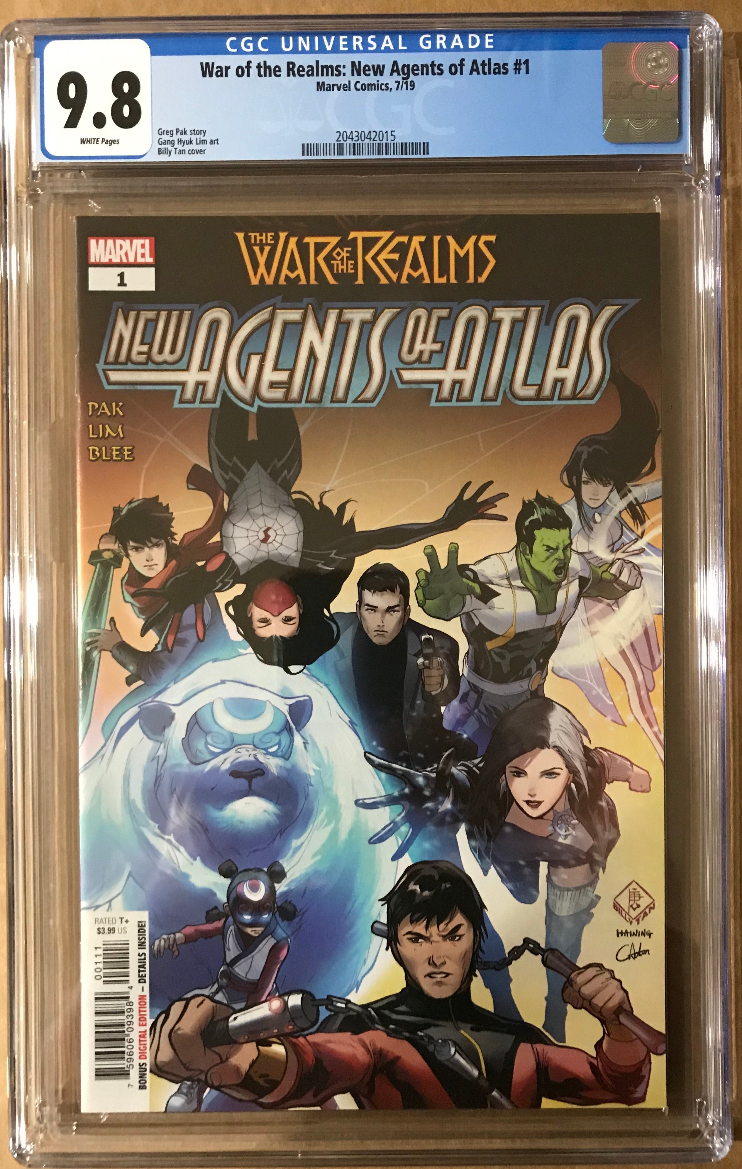 New online Agents of Atlas #1 (2019) CGC 9.8 Cover A