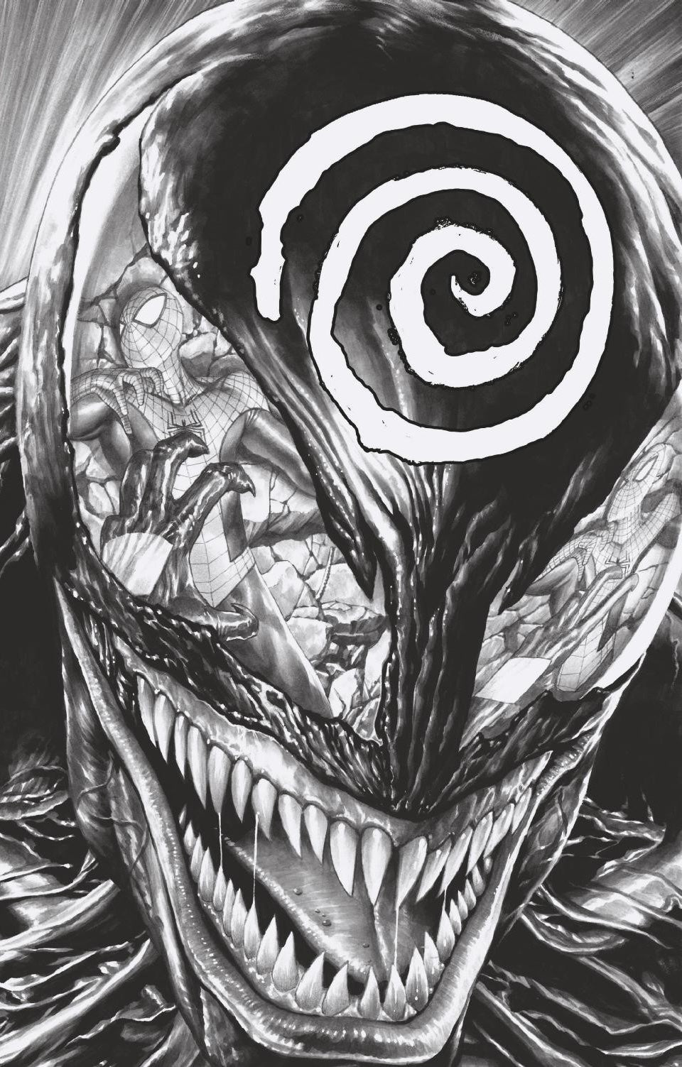 VENOM #35 MICO SUAYAN KNULLIFIED CONVENTION EXCLUSIVE SKETCH VARIANT (M218)