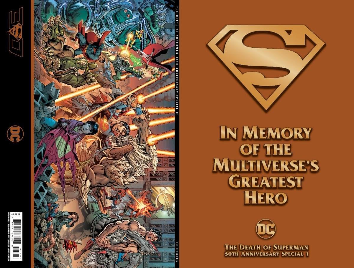 11/08/2022 DEATH OF SUPERMAN 30TH ANNIVERSARY SPECIAL #1 (ONE-SHOT) CVR F DAN JURGENS & BRETT BREEDING GATEFOLD PREMIUM POLYBAG VARIANT