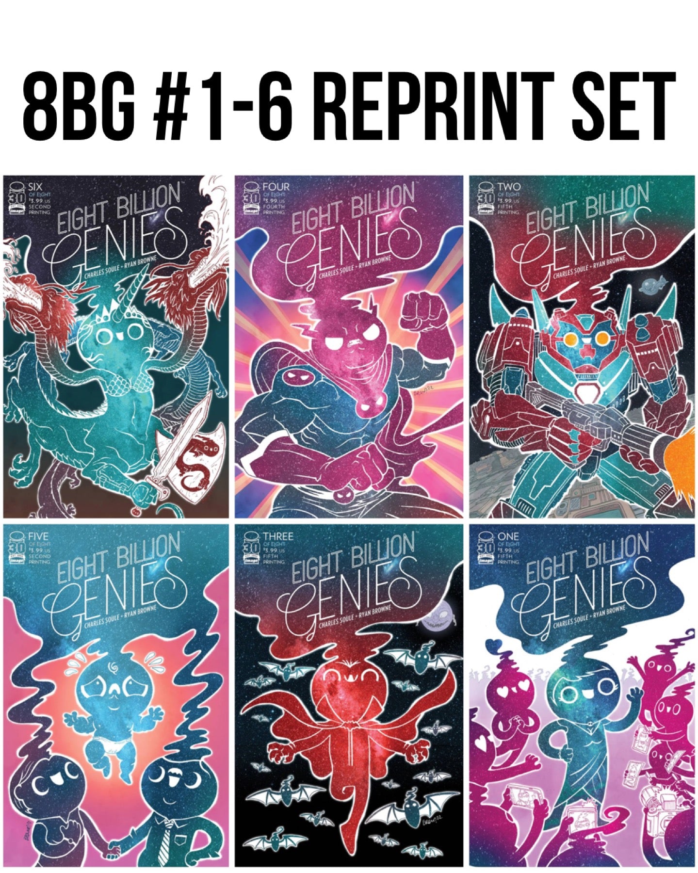 EIGHT BILLION GENIES #1-#6 REPRINT SET