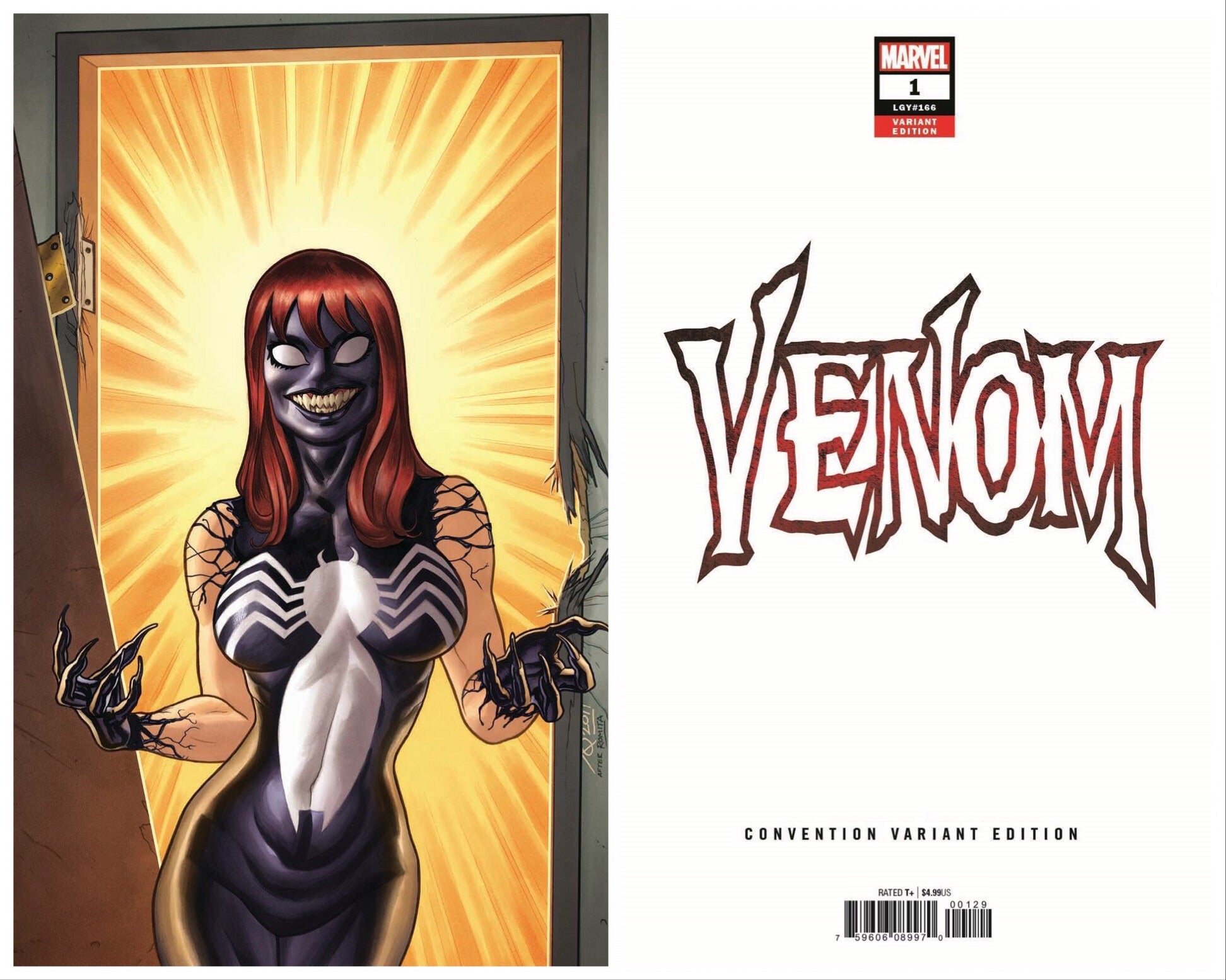 VENOM #1 COVER B MARYJANE VENOM JACKPOT VIRGIN CONVENTION EXCLUSIVE (M270)