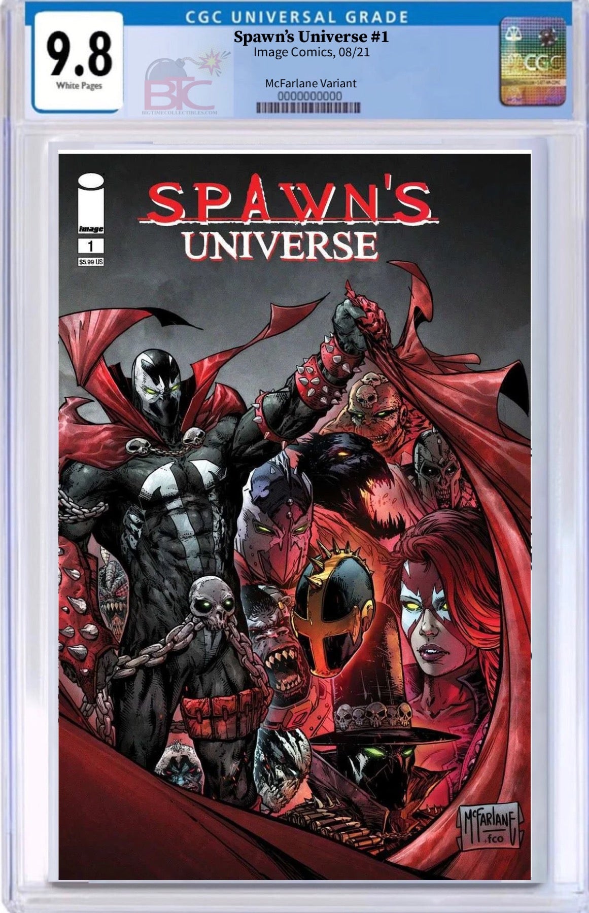 Spawn deals 1 CGC 9.8