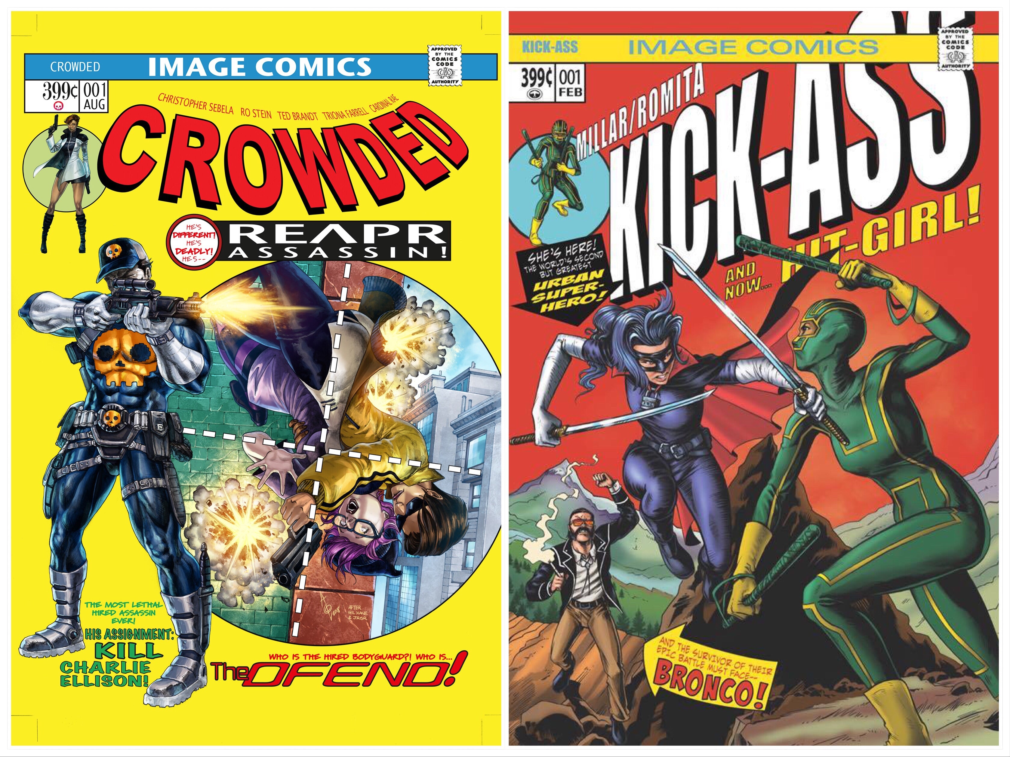CROWDED #1 & KICKASS #1 (I25) BTC EXCLUSIVE COMBO SWIPE