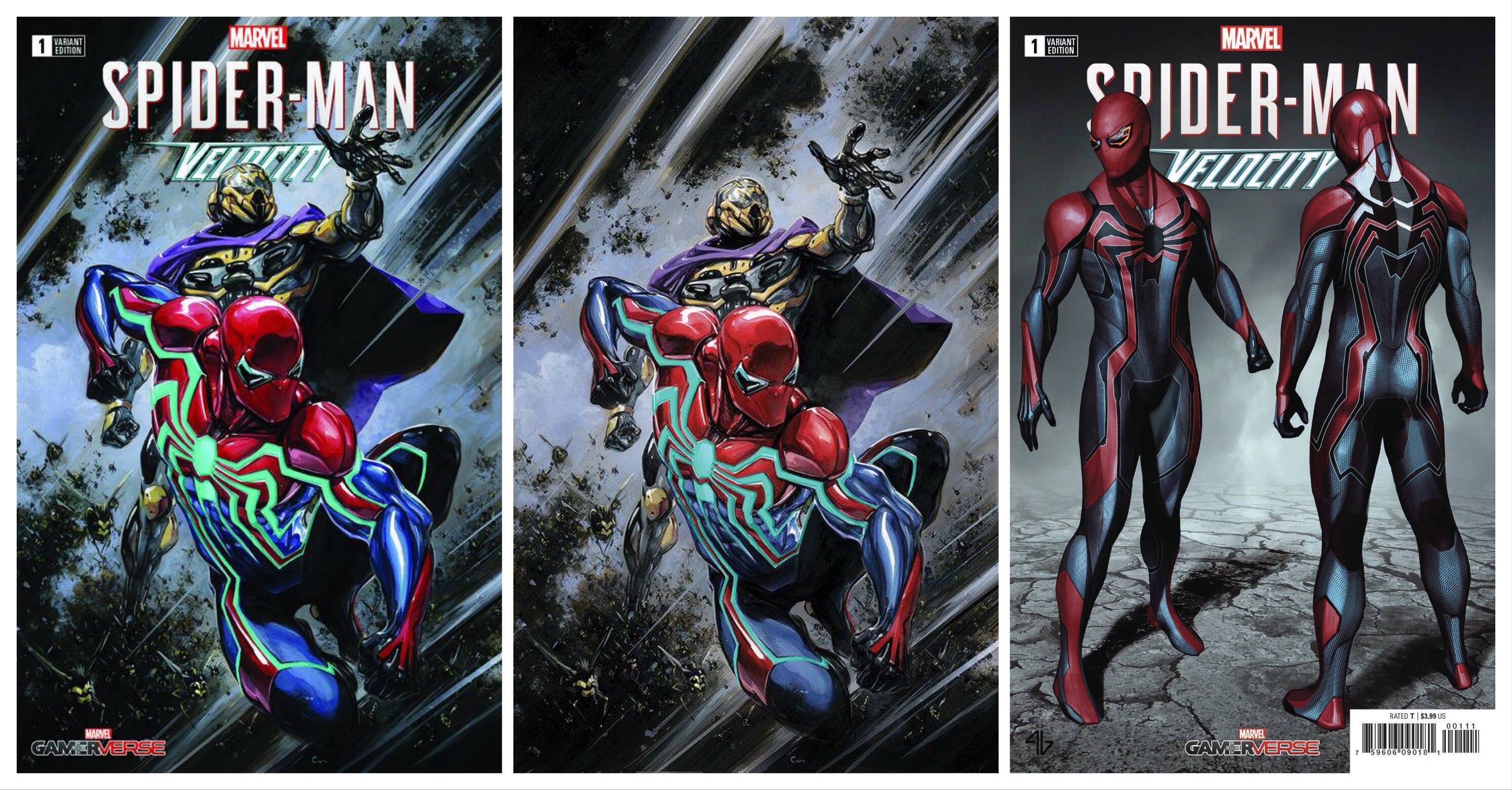 SPIDER-MAN VELOCITY #1 CLAYTON CRAIN EXCLUSIVE VARIANT SET & 1:25 RATIO OPTIONS