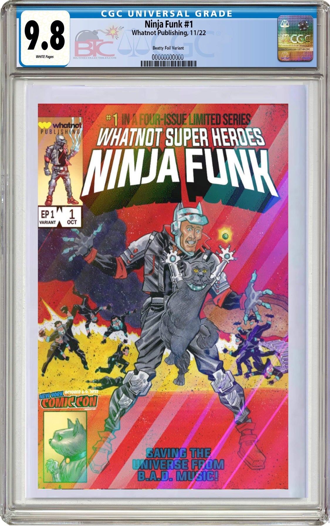 NINJA FUNK #1 JOHN BEATTY NYCC EXCLUSIVE SECRET WARS 8 HOMAGE OPTIONS