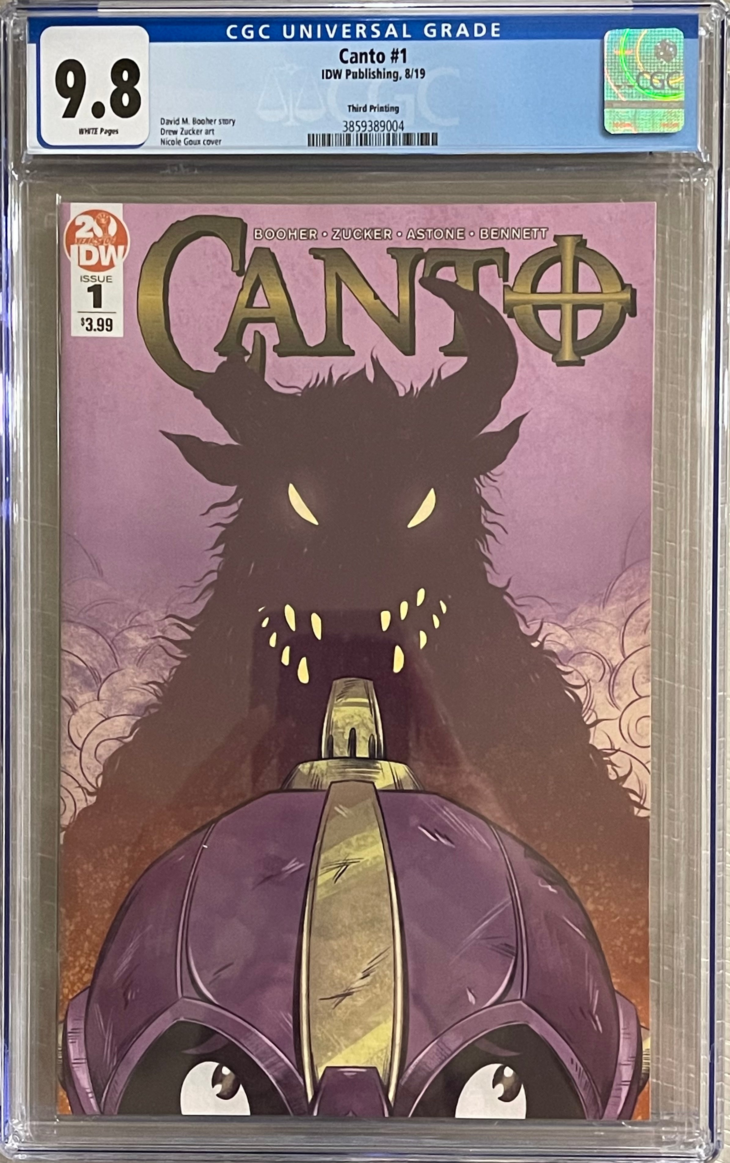 CANTO #1 3RD PTG CGC 9.8 LOW PRINT RUN HTF