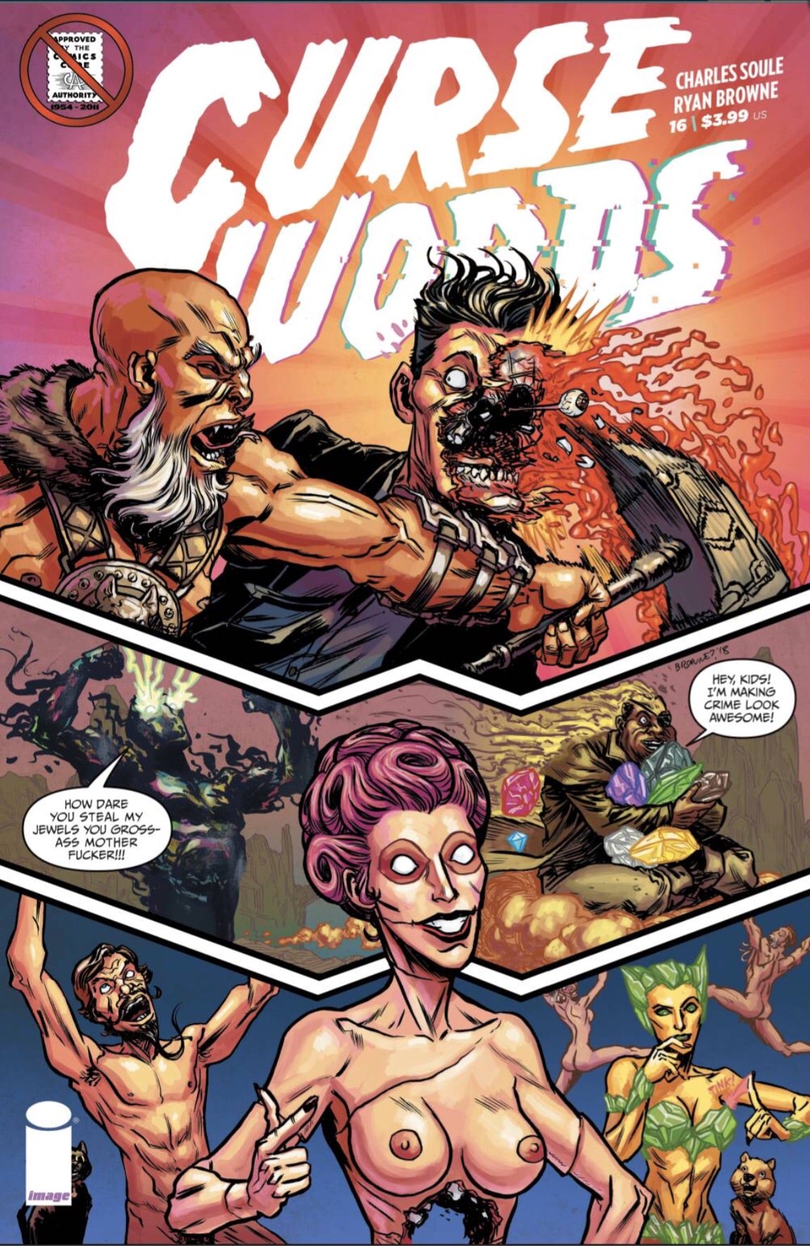 CURSE WORDS #16 CVR E CBLDF CHARITY VAR UNCENSORED FOC 08/27