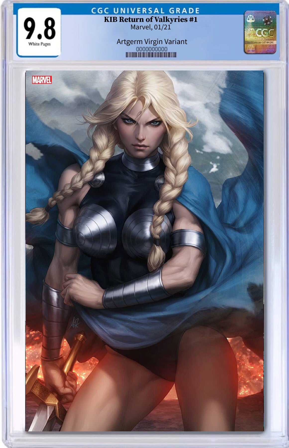 KING IN BLACK RETURN OF VALKYRIES #1 ARTGERM 1:100 VIRGIN VARIANT CGC 9.8 (INSTOCK) C76