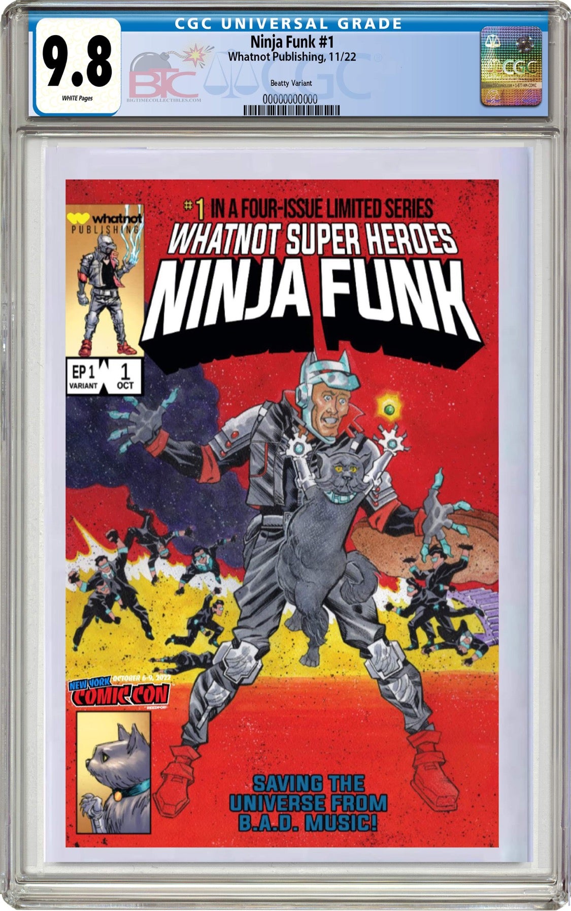 NINJA FUNK #1 JOHN BEATTY NYCC EXCLUSIVE SECRET WARS 8 HOMAGE OPTIONS