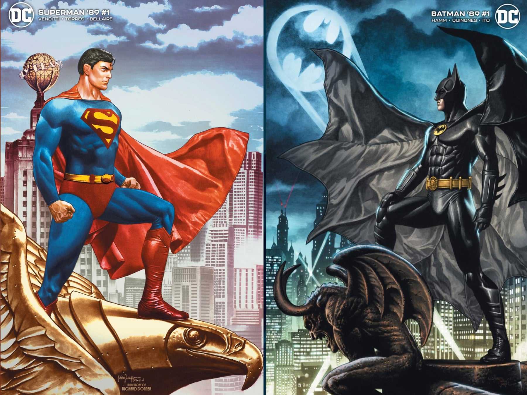 SUPERMAN 78 #1 & BATMAN 89 #1 MICO SUAYAN EXCLUSIVE "WORLDS FINEST" COMBO
