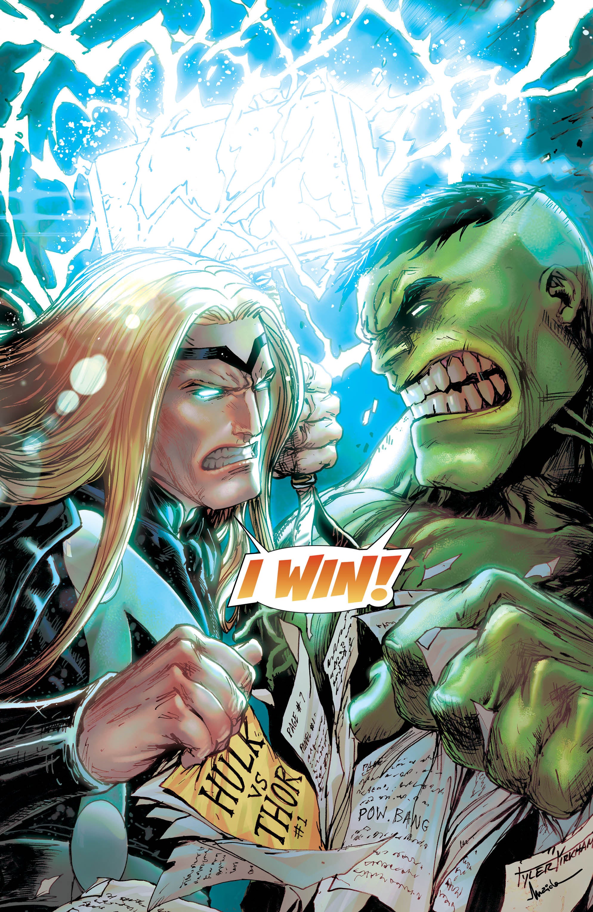 05/11/2022 HULK VS. THOR: BANNER OF WAR ALPHA 1 TYLER KIRKHAM EXCLUSIVE VARIANT COVER OPTIONS