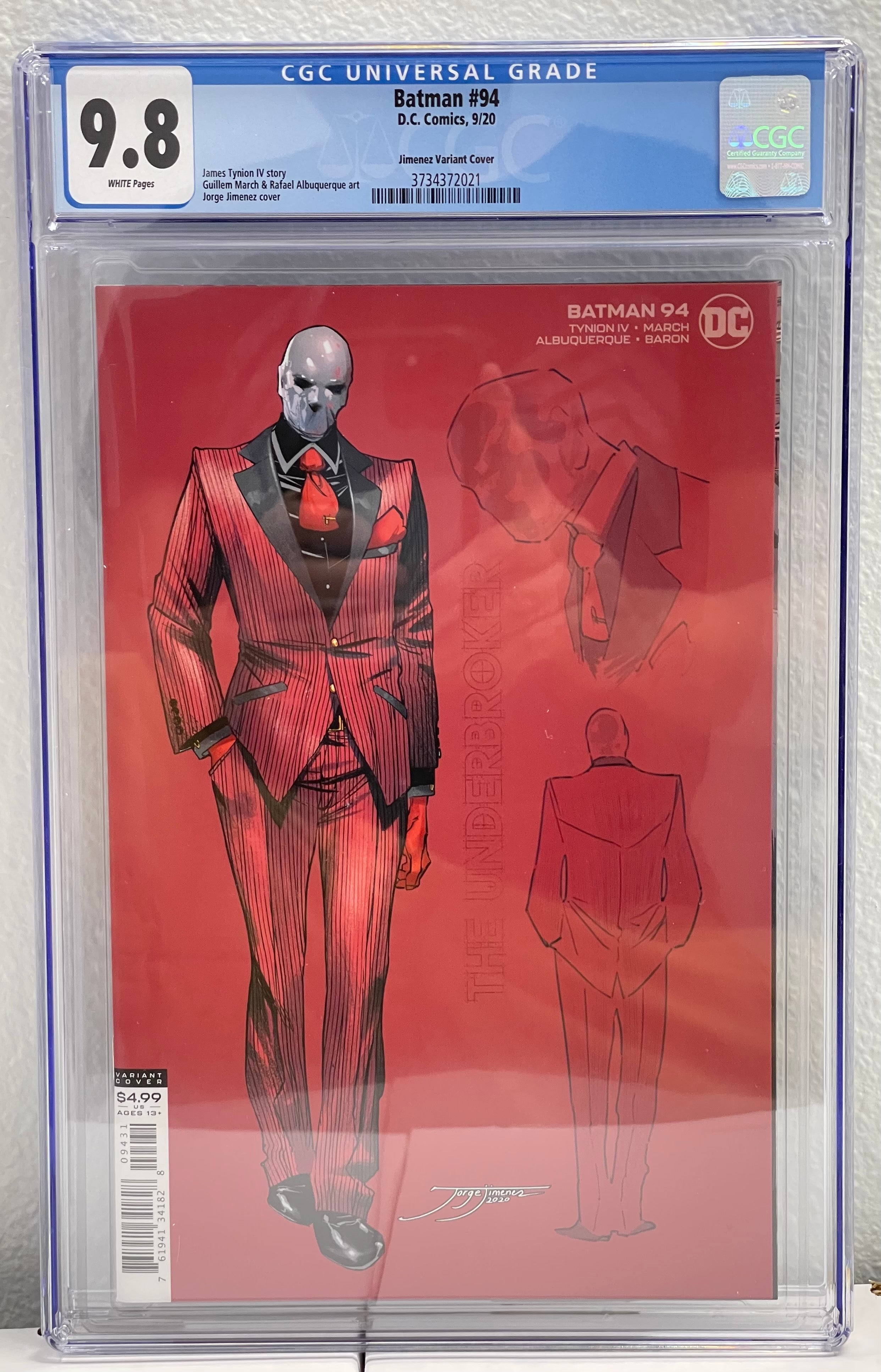 BATMAN #94 1:25 JIMENEZ VARIANT CGC 9.8 (INSTOCK) C53