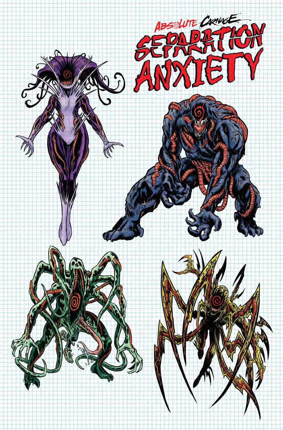 ABSOLUTE CARNAGE SEPARATION ANXIETY #1 LEVEL DESIGN 1:10 VAR IANT  08/14/19 FOC 07/22/19