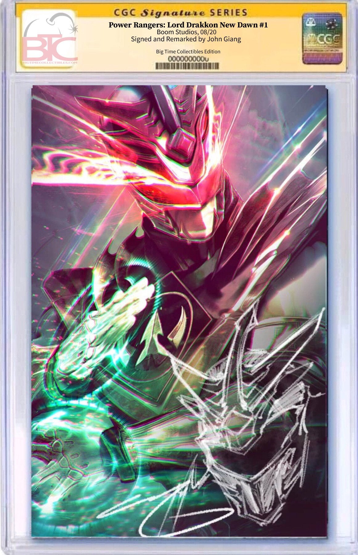 POWER RANGERS DRAKKON NEW DAWN #1 JOHN GIANG EXCLUSIVE VIRGIN VARIANT CGC OPTIONS