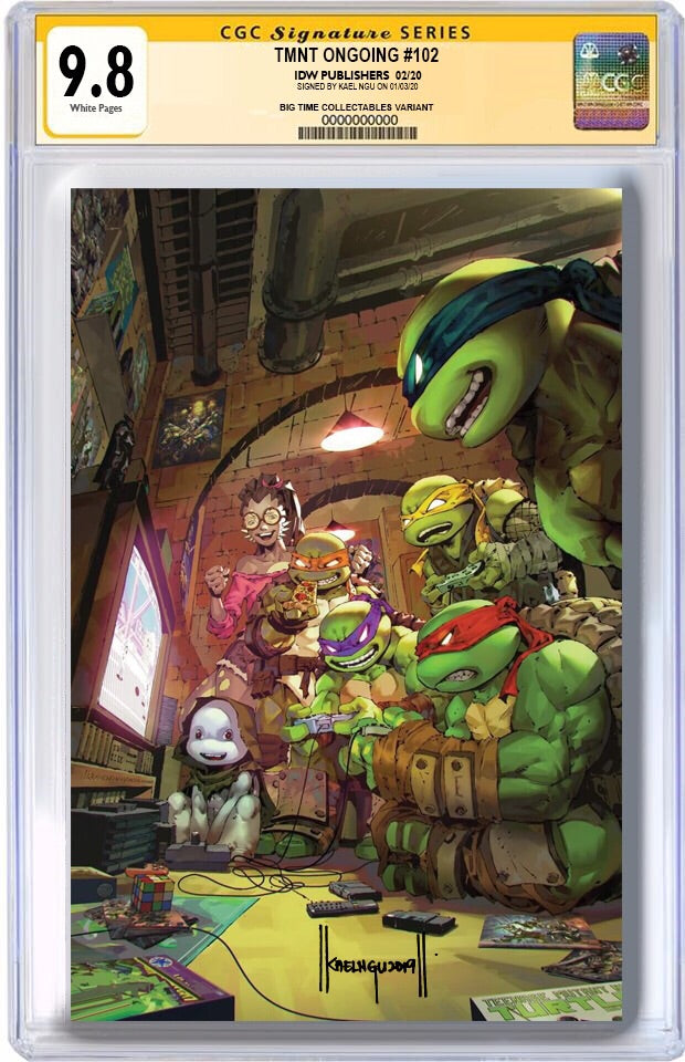 TMNT #102 KAEL NGU EXCLUSIVE VIRGIN VARIANT RAW, SIGNED AND GRADED OPTIONS