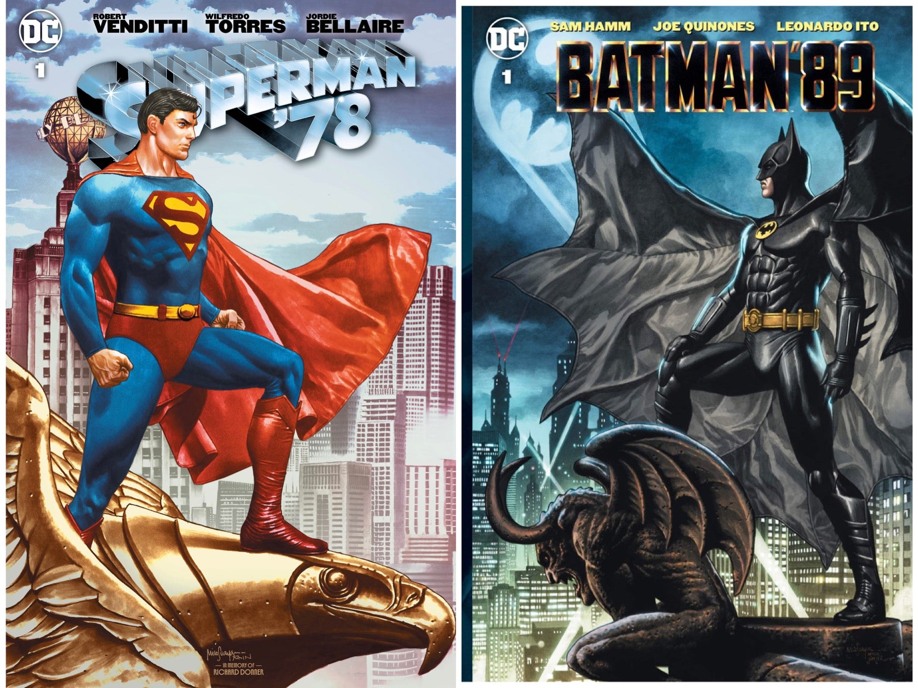 SUPERMAN 78 #1 & BATMAN 89 #1 MICO SUAYAN EXCLUSIVE "WORLDS FINEST" COMBO