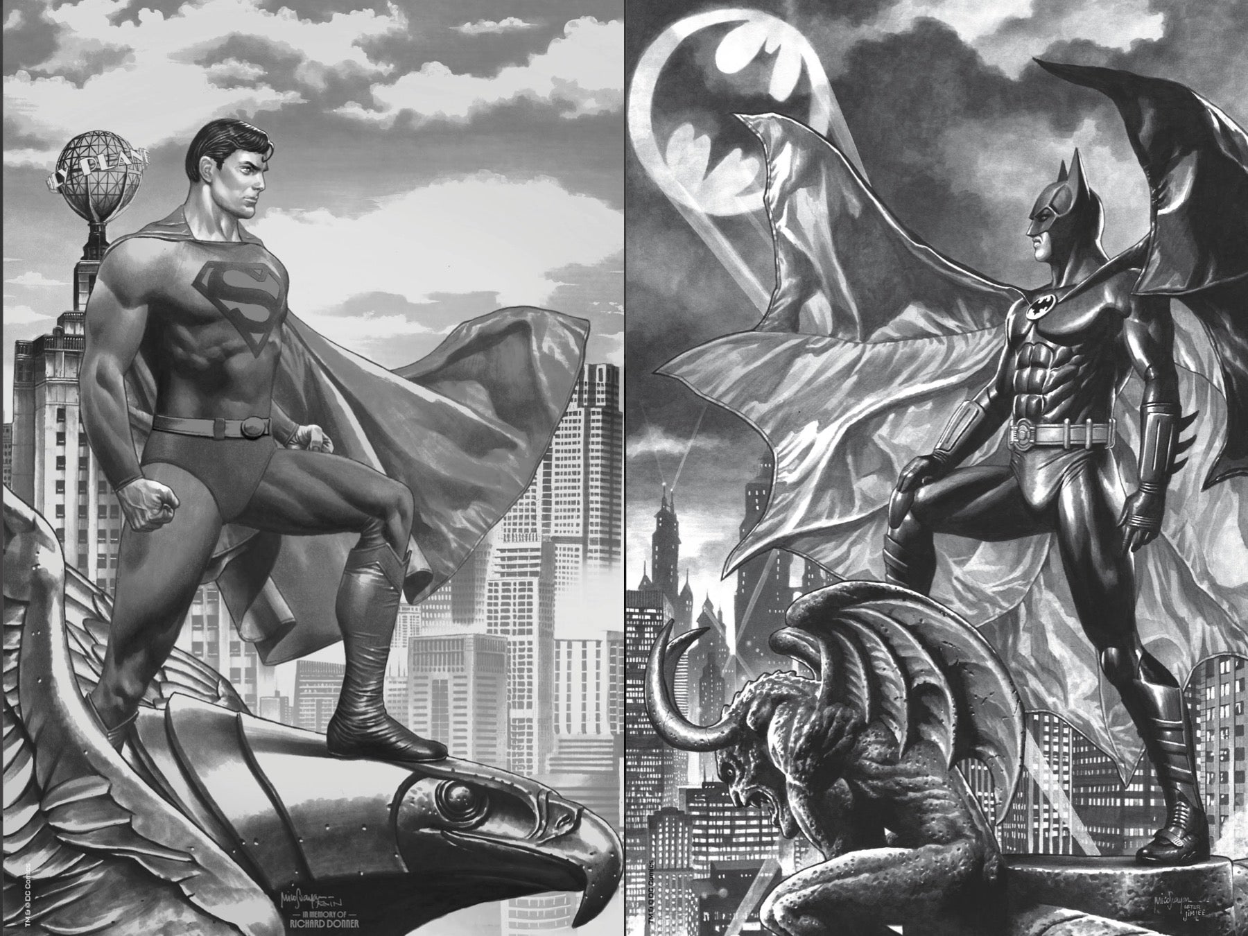 BATMAN 89 #1 & SUPERMAN 78 #1 MICO SUAYAN CONVENTION EXCLUSIVE VARIANT SET