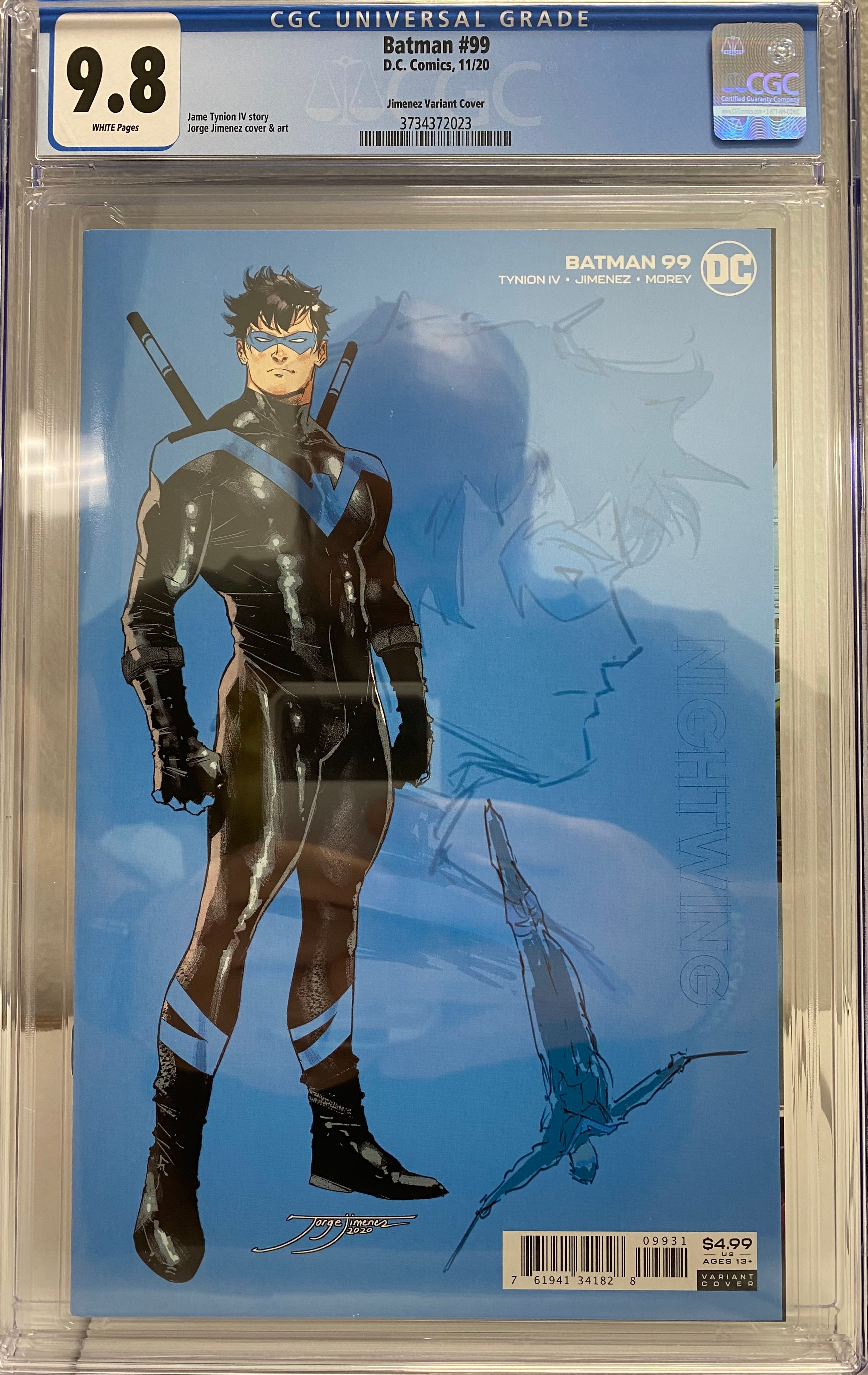 BATMAN #99 INC 1:25 JORGE JIMENEZ VARIANT NIGHTWING (JOKER WAR) CGC 9.8