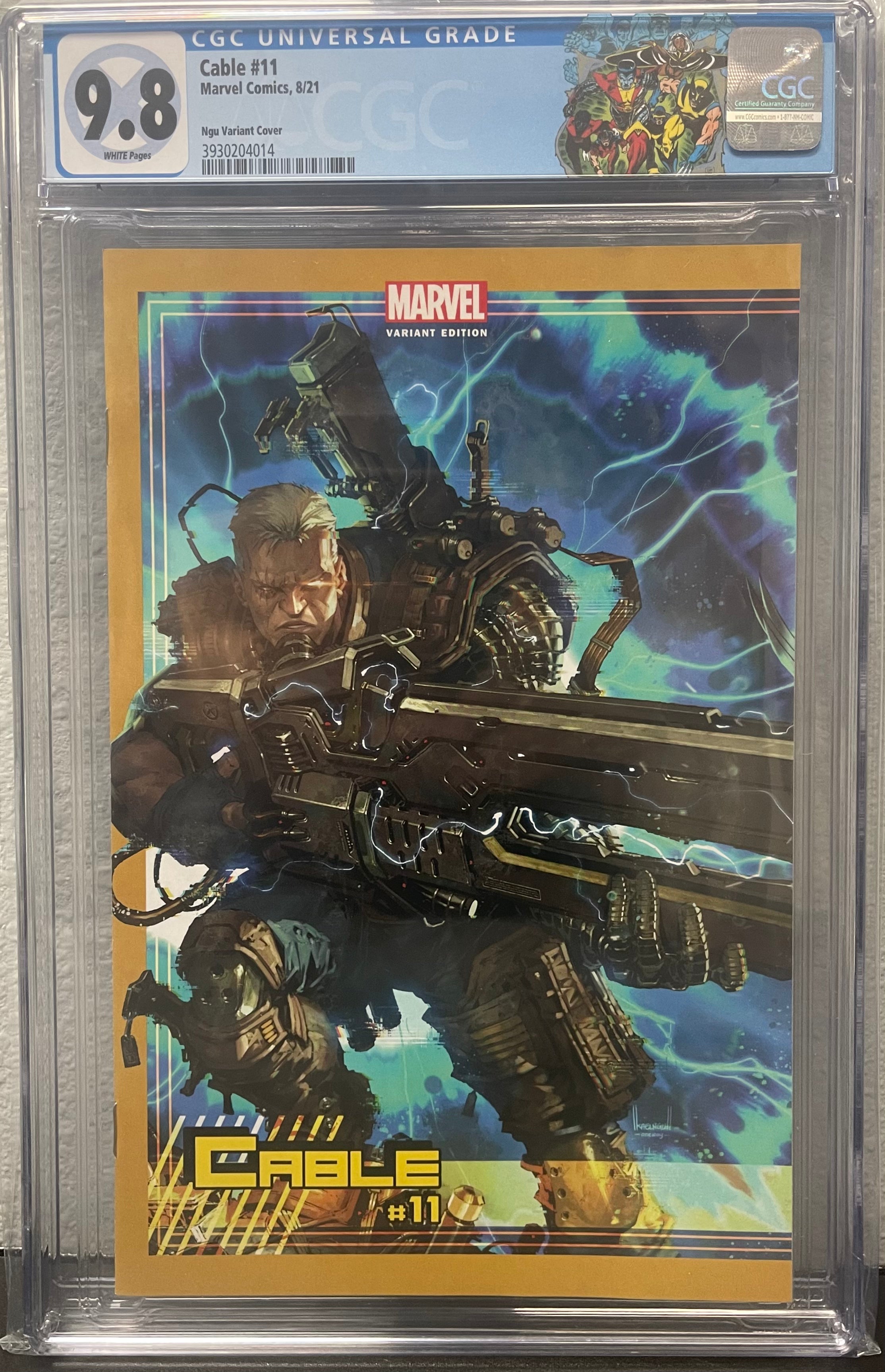 CABLE #11 KAEL NGU EXCLUSIVE VARIANT CGC 9.8 W/CUSTOM X-MEN LABEL (INSTOCK) C71