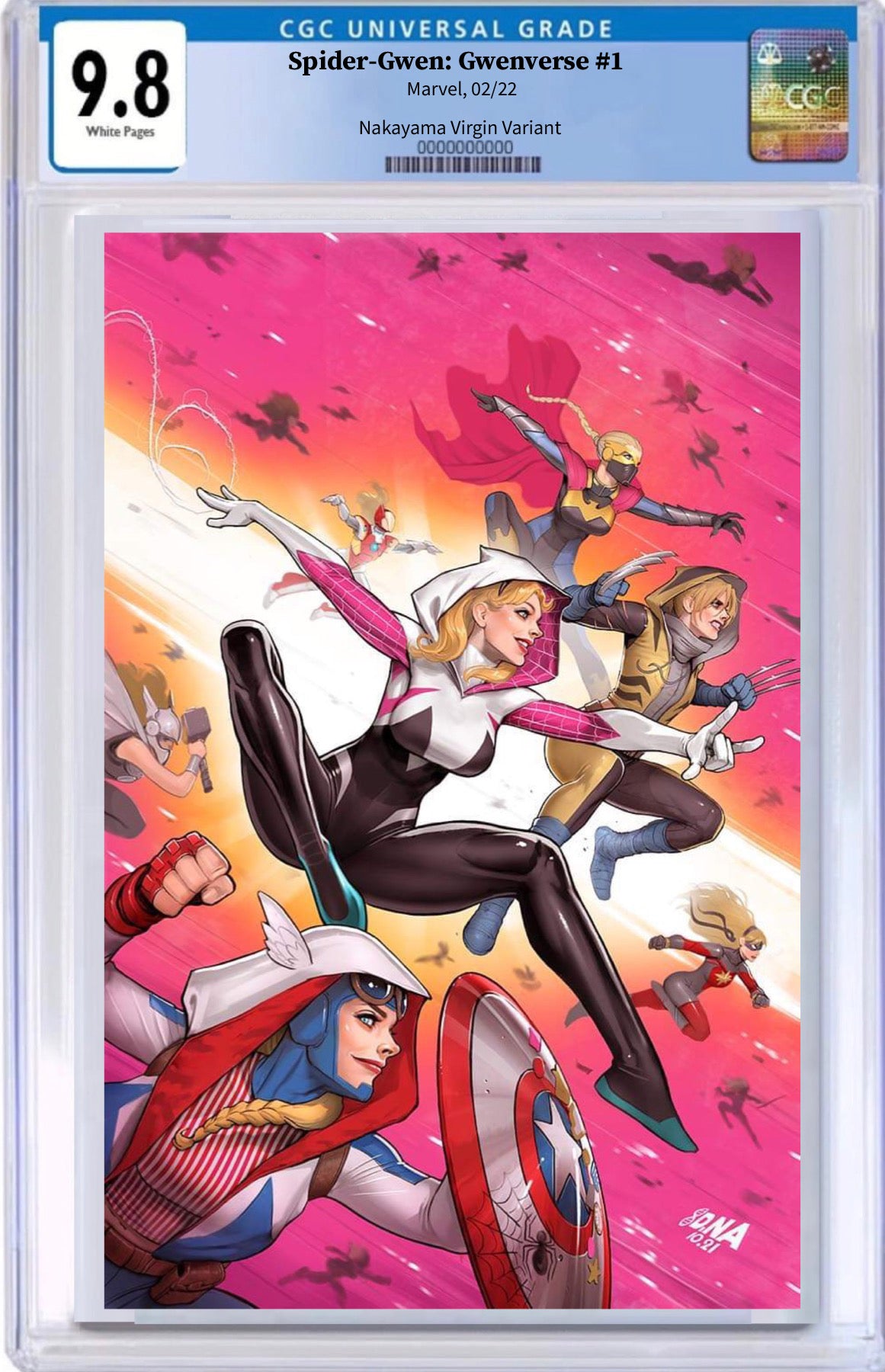 SPIDER-GWEN GWENVERSE #1 DAVID NAKAYAMA EXCLUSIVE VIRGIN VARIANT CGC 9.8