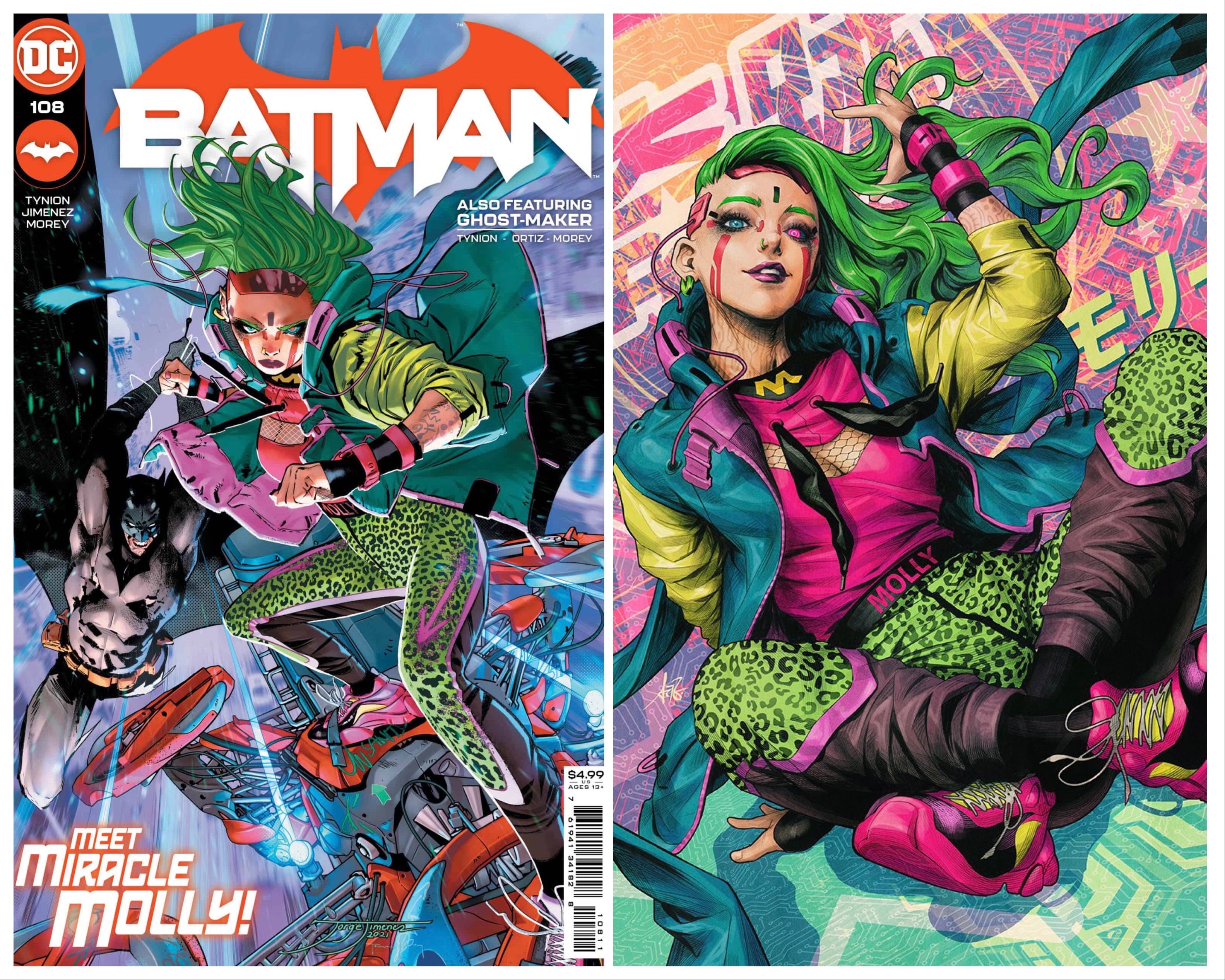 BATMAN #108 CVR A & ARGERM VARIANT SET MIRACLE MOLLY 05/05/21