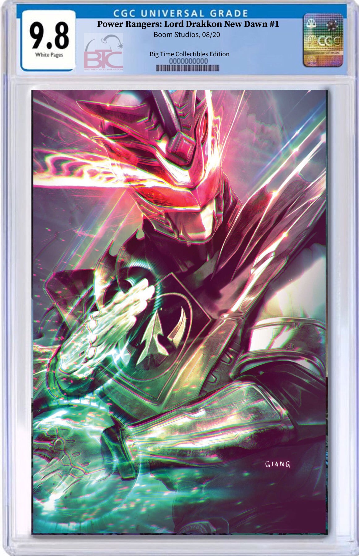 POWER RANGERS DRAKKON NEW DAWN #1 JOHN GIANG EXCLUSIVE VIRGIN VARIANT CGC OPTIONS