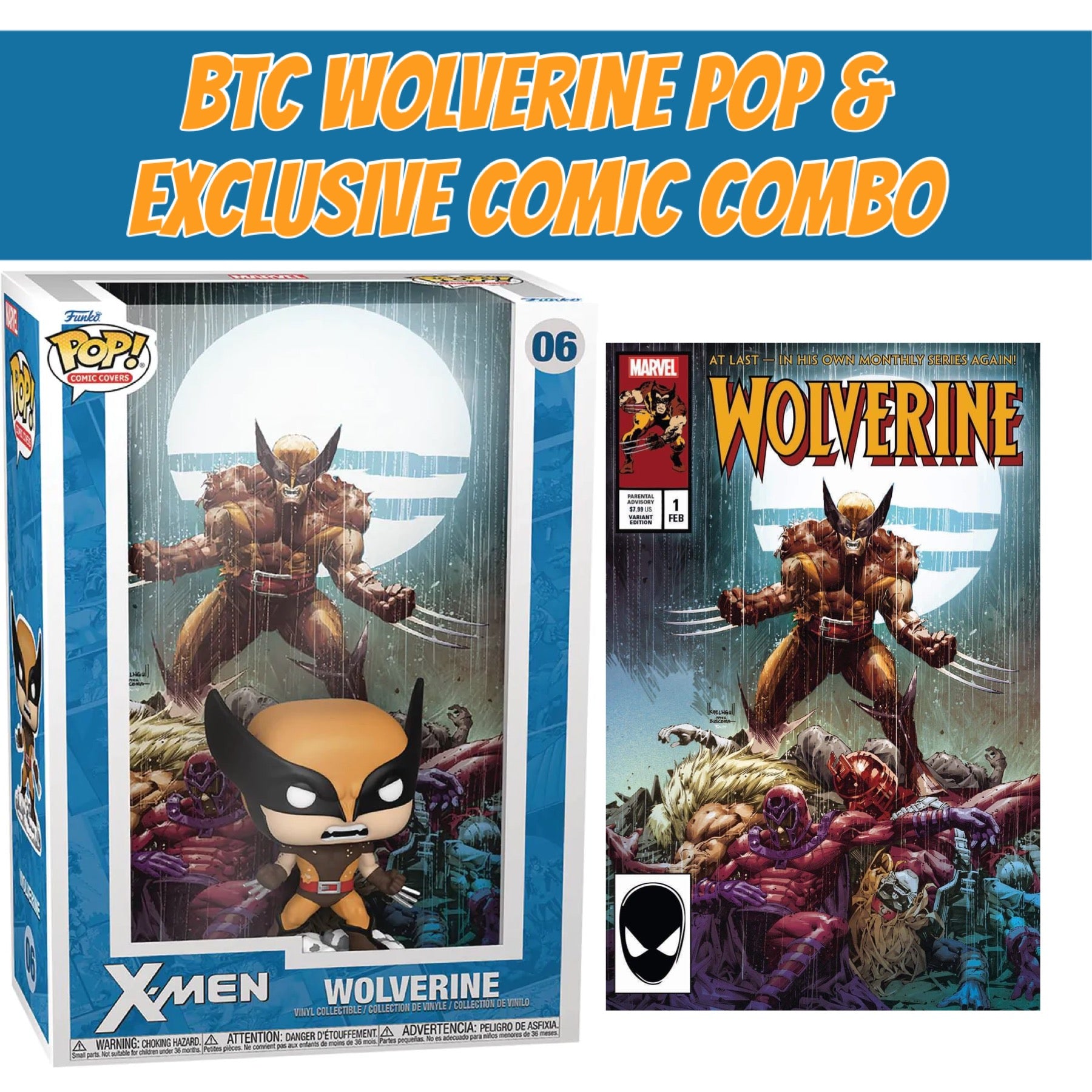 12/20/2022 POP COMIC COVERS MARVEL WOLVERINE & WOLVERINE #1 KAEL NGU EXCLUSIVE VARIANT COMBO