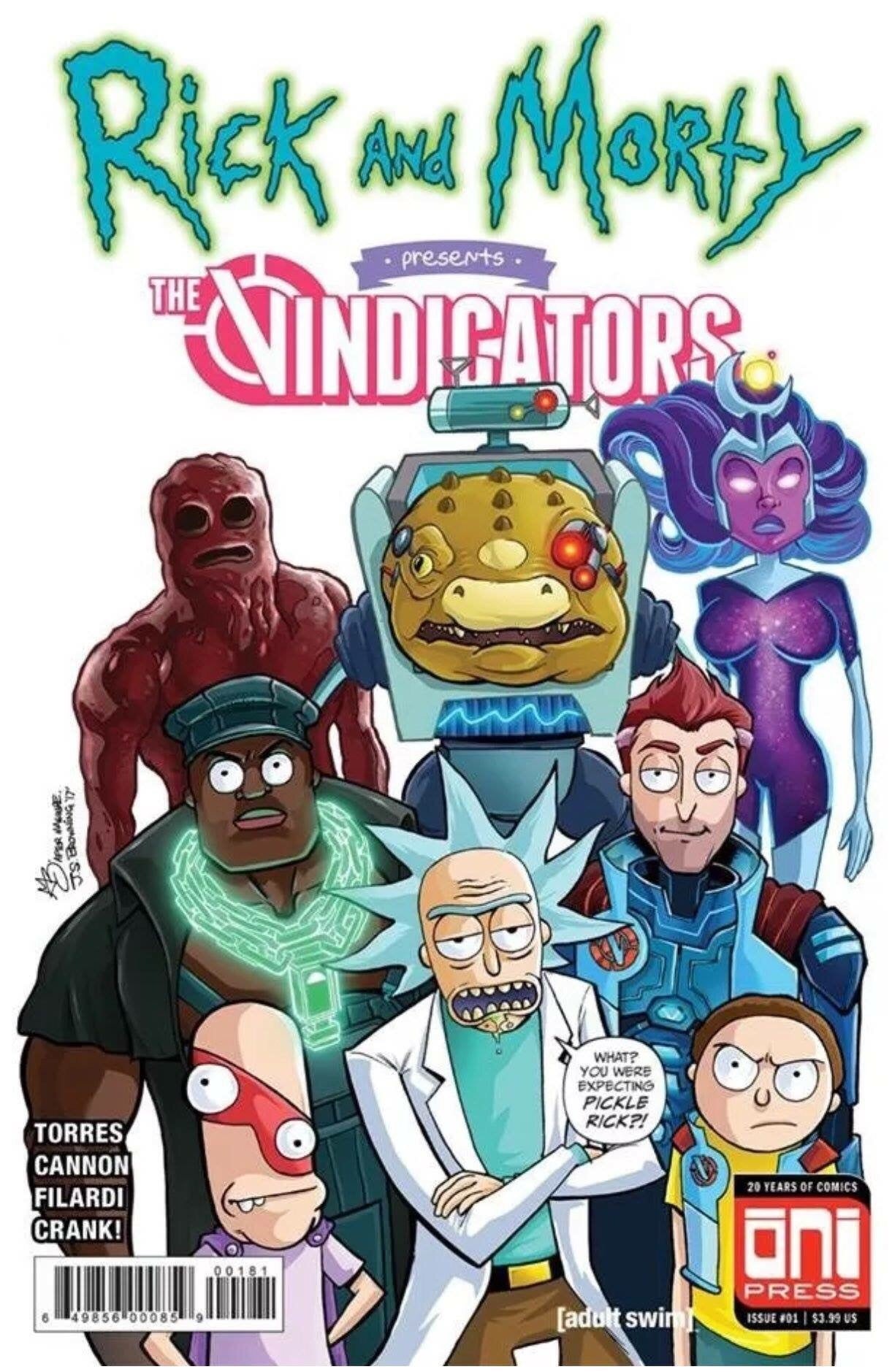 RICK AND MORTY PRESENTS THE VINDICATORS NERD STORE/BRAIN TRUST EXCLUSIVE